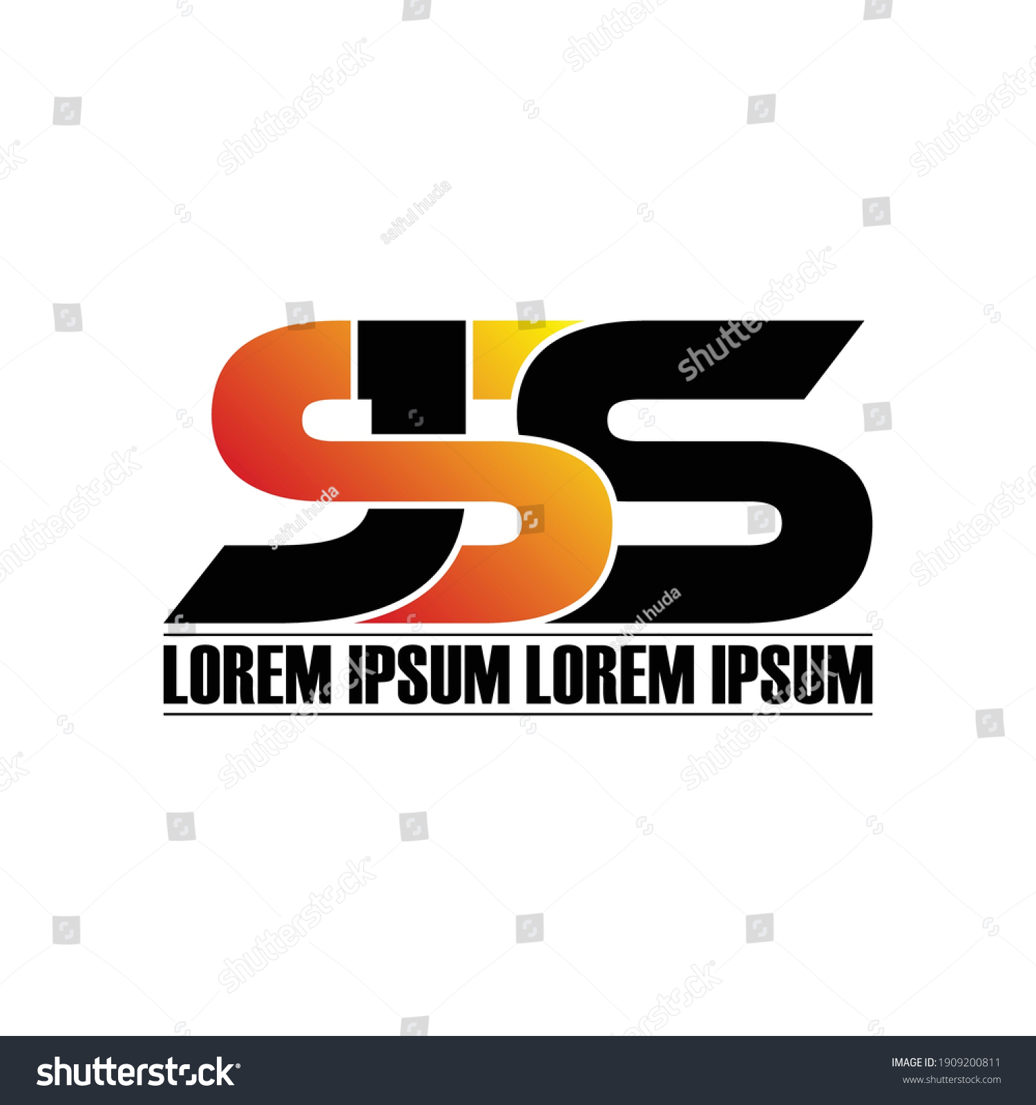 Jss Letter Monogram Logo Design Vector Stock Vector (Royalty Free ...