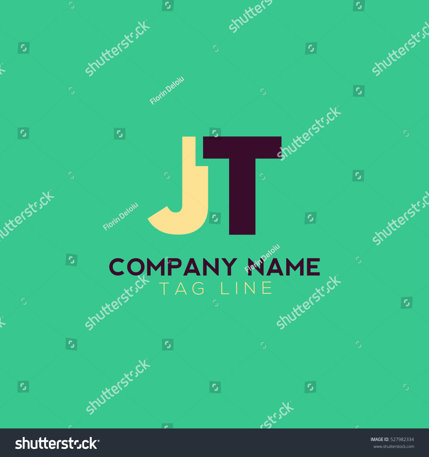 Jt Logo Stock Vector 527982334 : Shutterstock