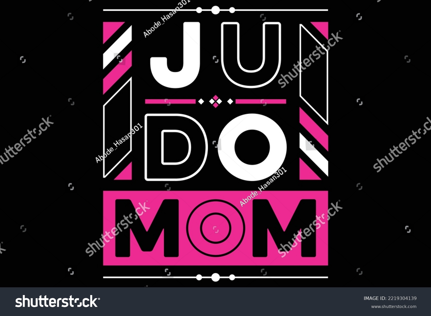 SVG of Judo Mom, JUDO Typography Svg T Shirt Design,  svg
