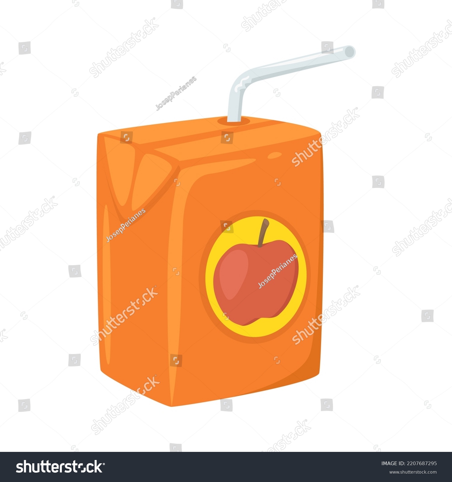 SVG of Juice Box Sign Emoji Icon Illustration. Drink Vector Symbol Emoticon Design Clip Art Sign Comic Style. svg