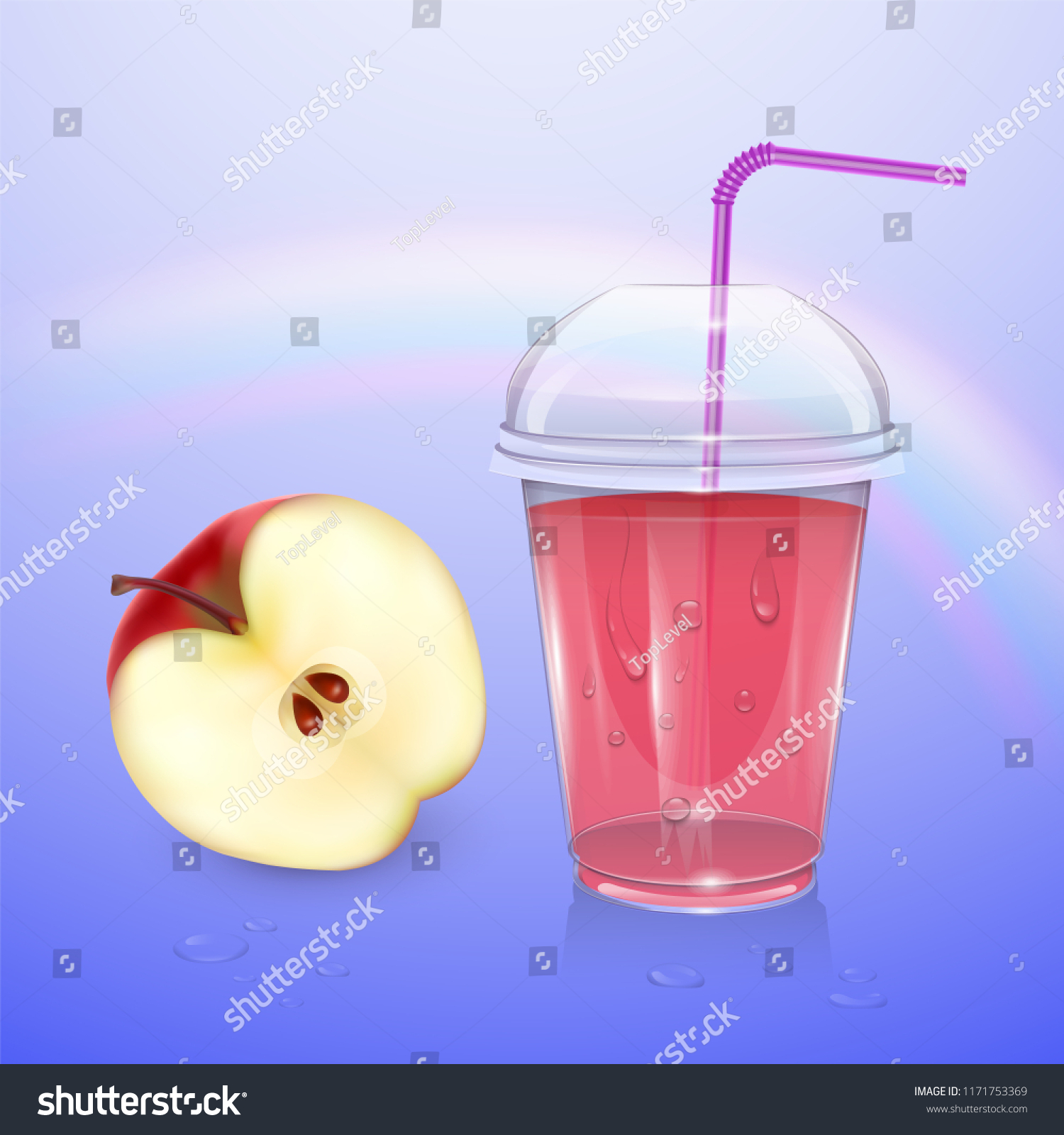 Download Juice Mockup Smoothie Cup Isolated On Stock Vector Royalty Free 1171753369