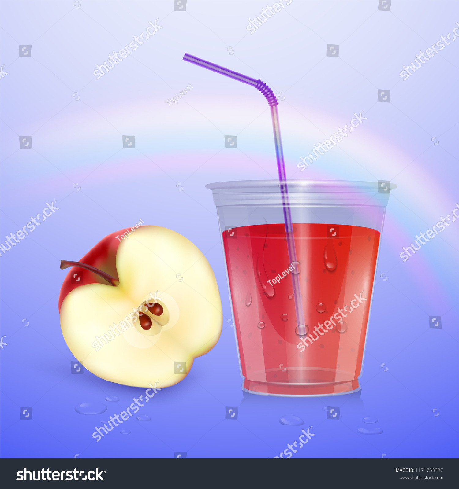 Download Juice Mockup Smoothie Cup Isolated On Stock Vector Royalty Free 1171753387