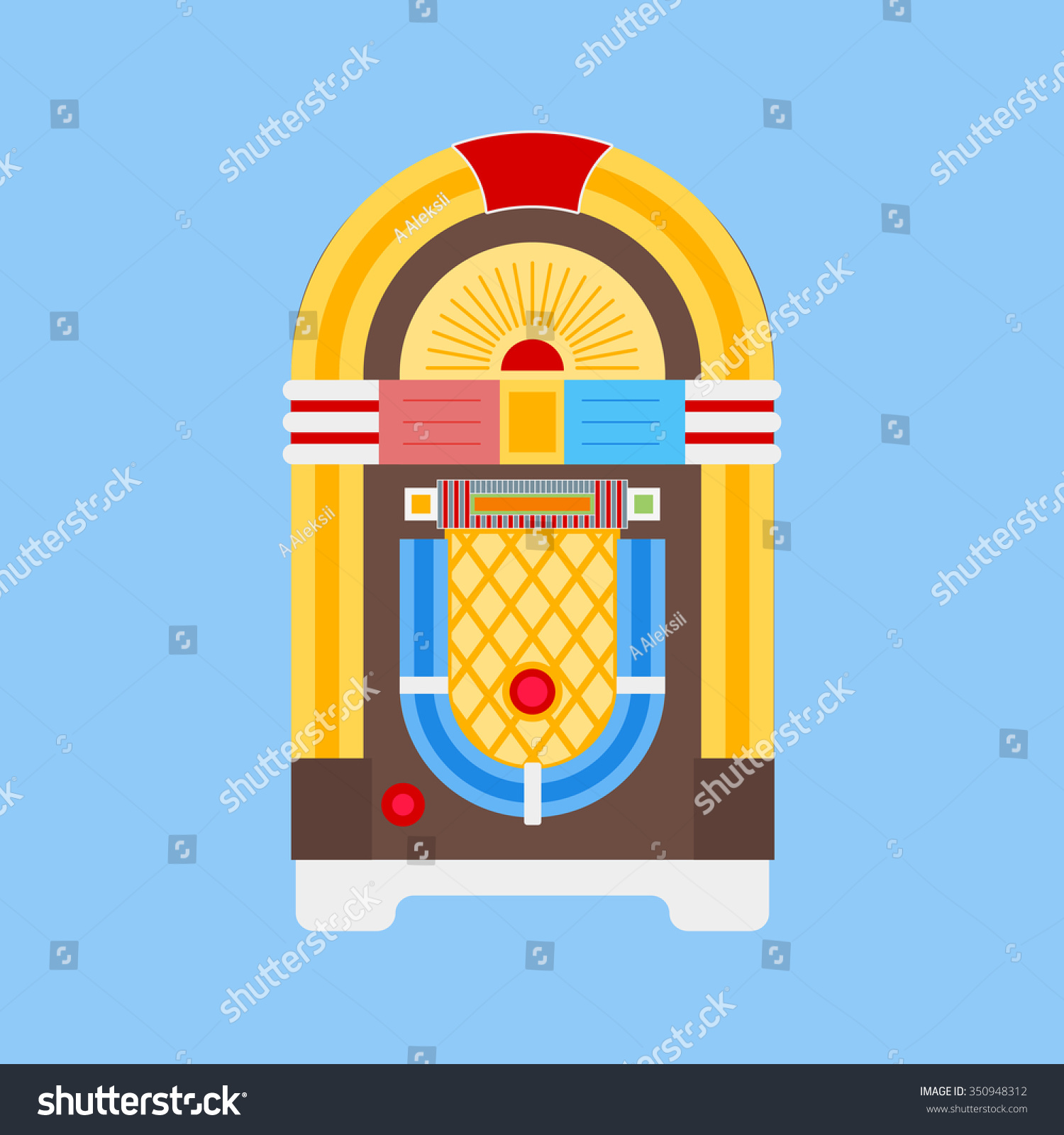 vector jukebox Flat Vector Isolated Icon Stock Vector Icon Jukebox