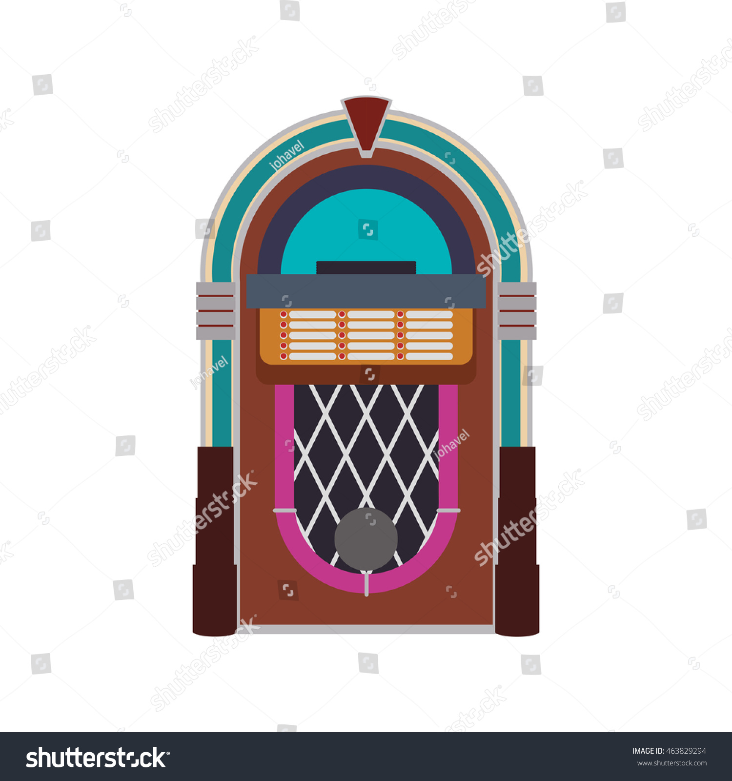 Download Jukebox Machine Technology Retro Vintage Icon Stock Vector ...