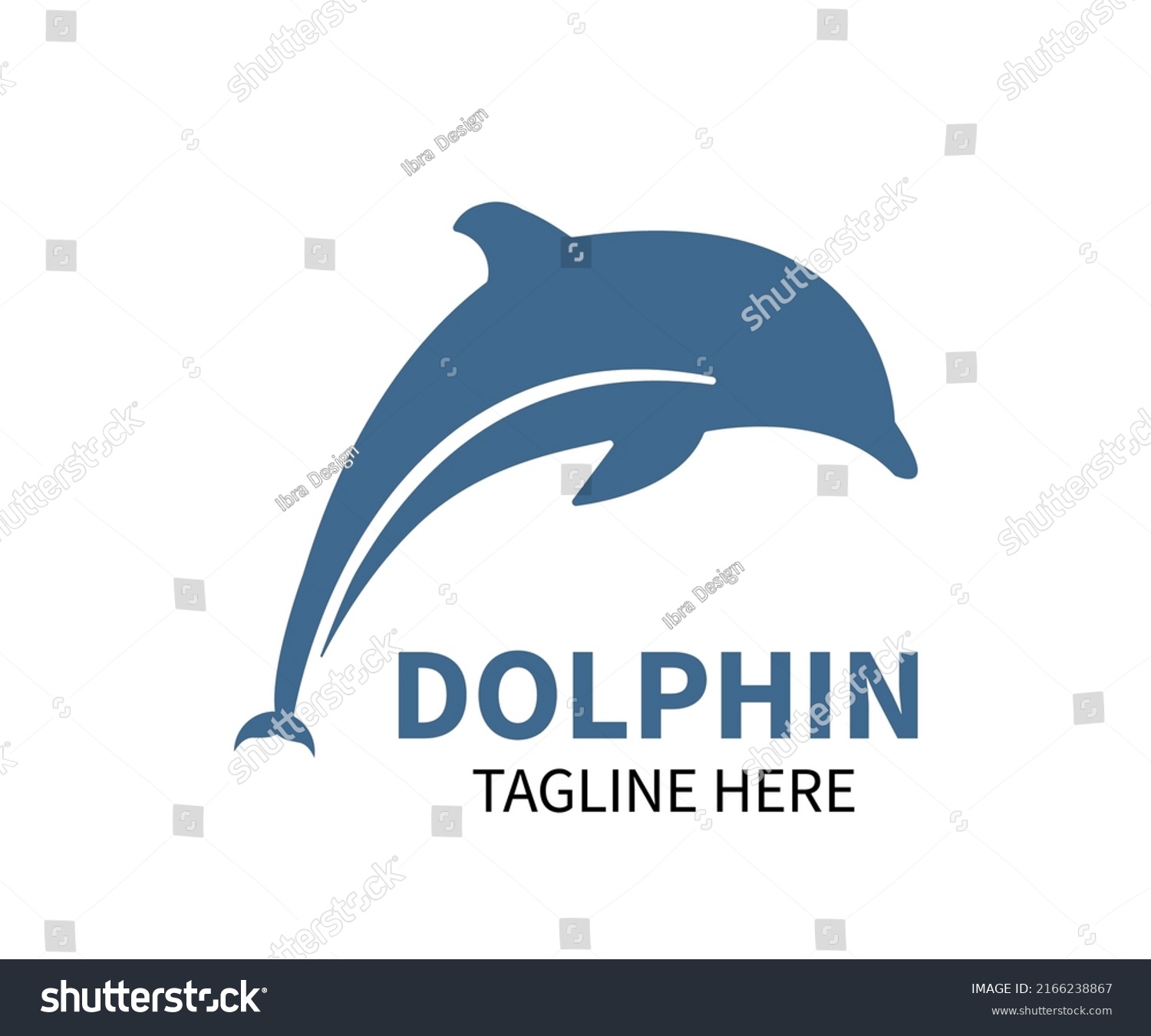 Jumping Dolphin Logo Design Dolphin Vector Stock Vector (Royalty Free ...