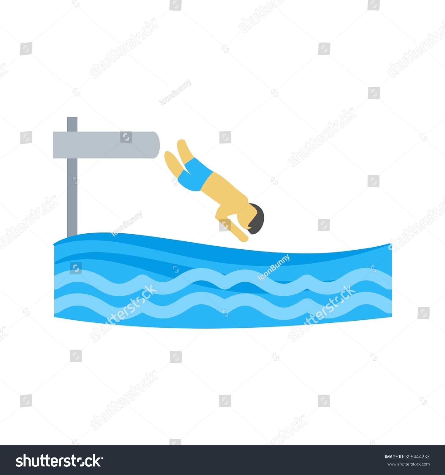 Jumping Water Stock Vector (Royalty Free) 395444233 | Shutterstock