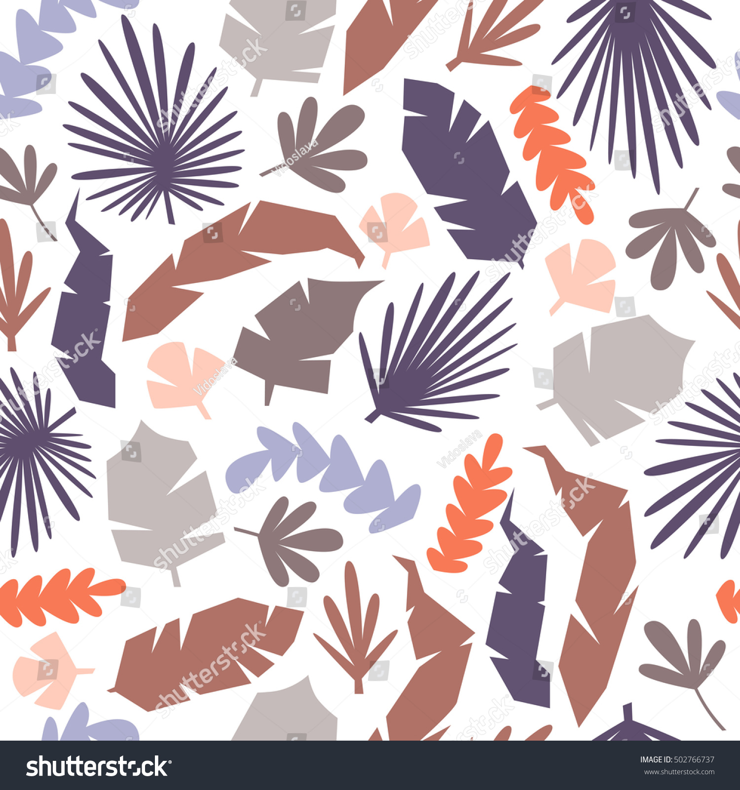 Jungle Pattern Vector Stock Vector (Royalty Free) 502766737