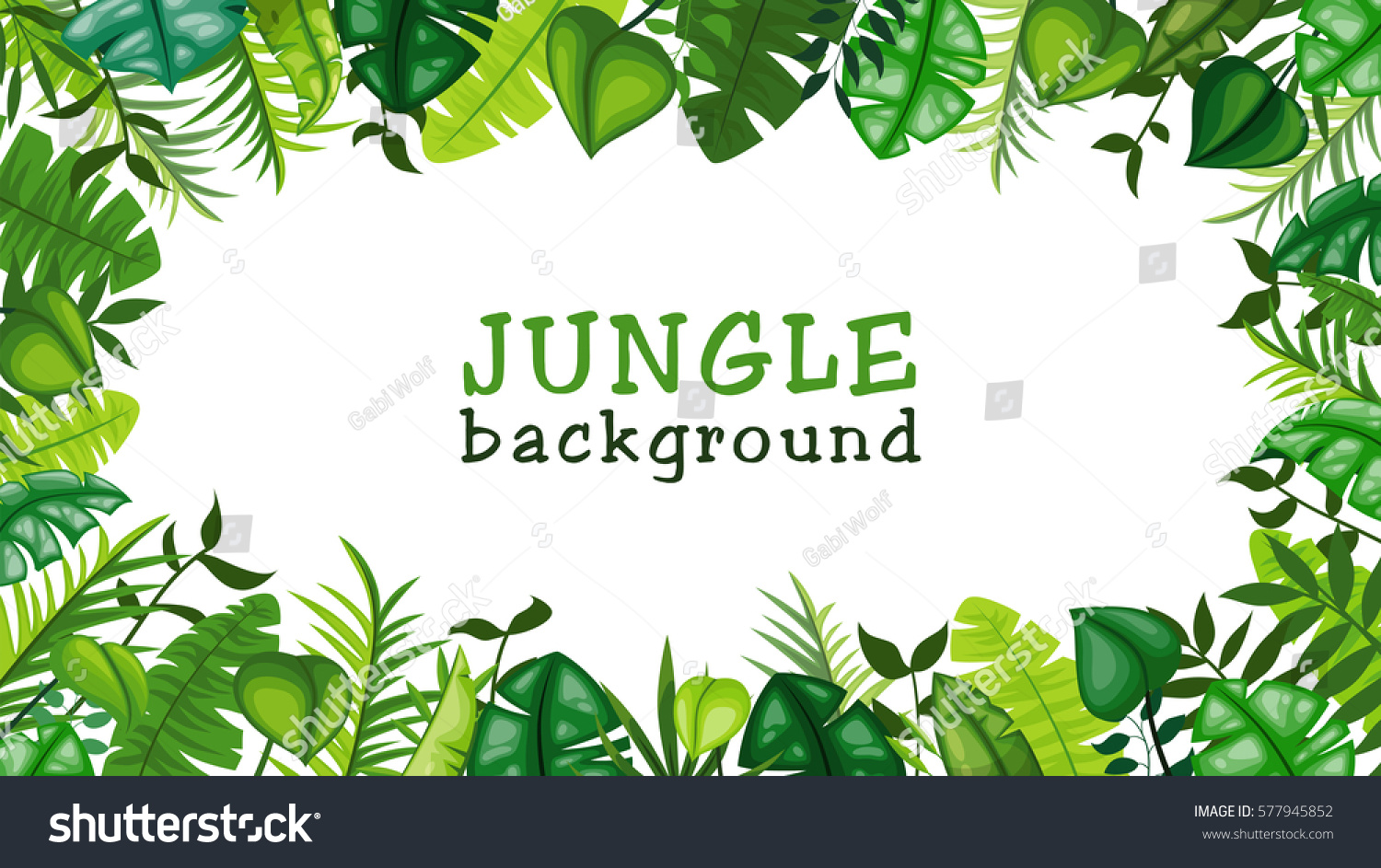 ジャングルのベクター画像の背景 のベクター画像素材 ロイヤリティフリー