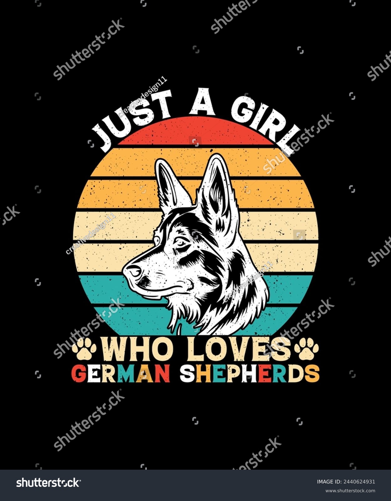 SVG of just a girl who loves german shepherds  svg