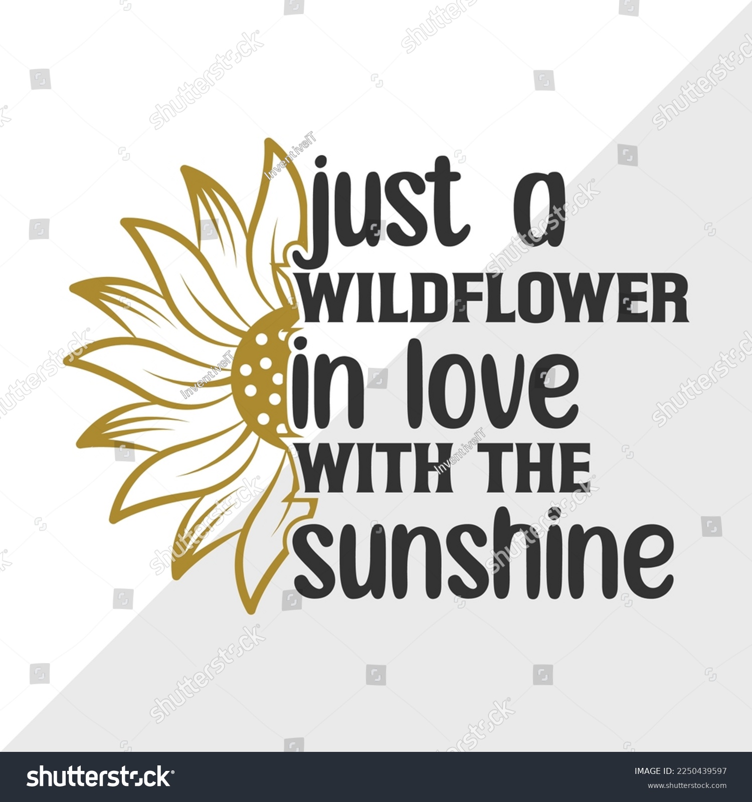 SVG of Just A Wildflower In Love SVG Printable Vector Illustration svg