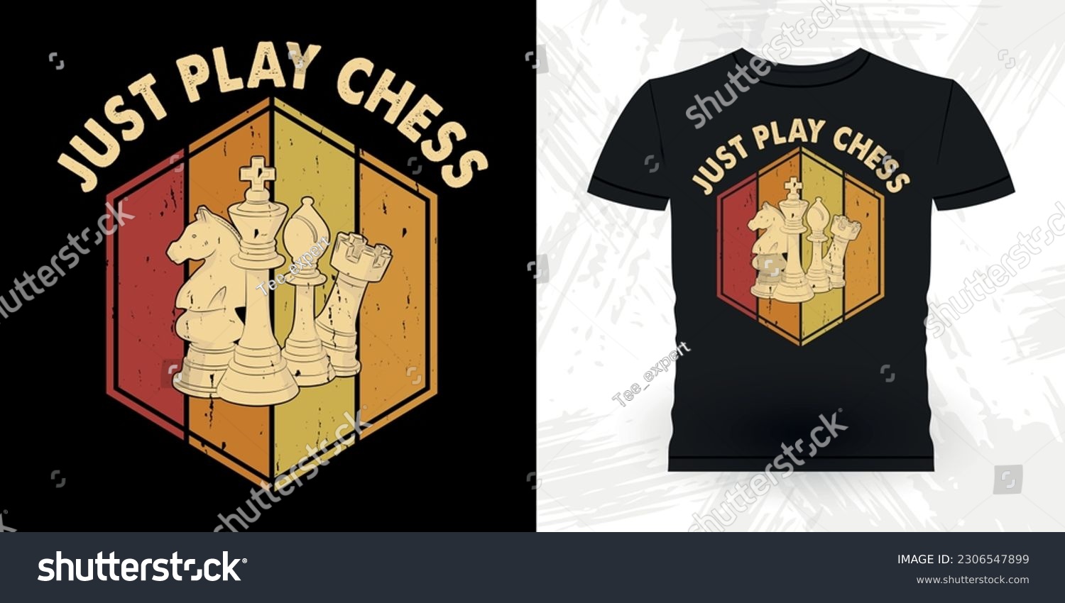 SVG of Just Play Chees Funny Chess Player Retro Vintage Chess Board T-shirt Design svg