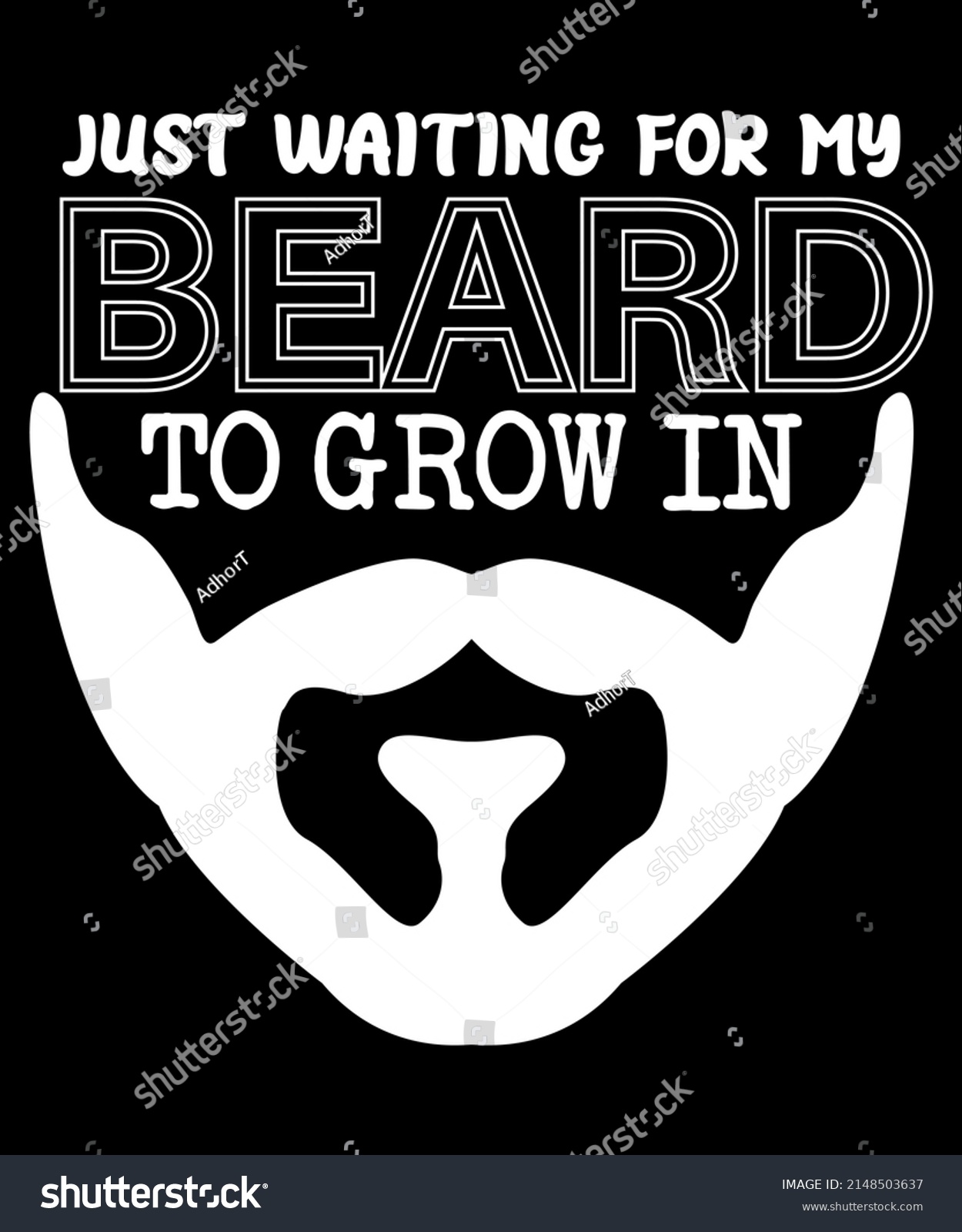 SVG of Just Waiting for My Beard To Grow In Funny Boy's T-Shirt svg