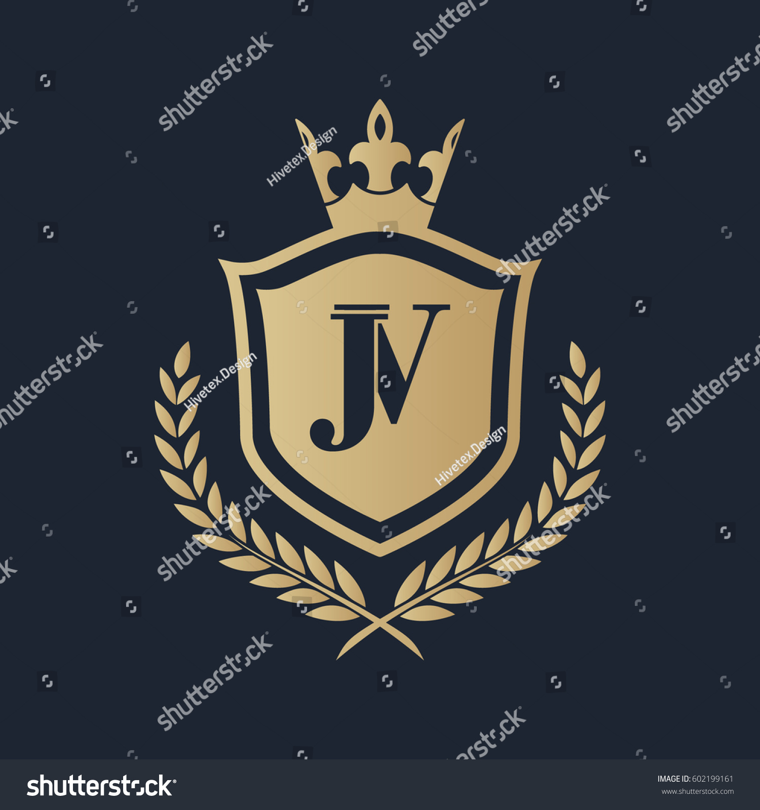 Jv Logo Stock Vector Royalty Free