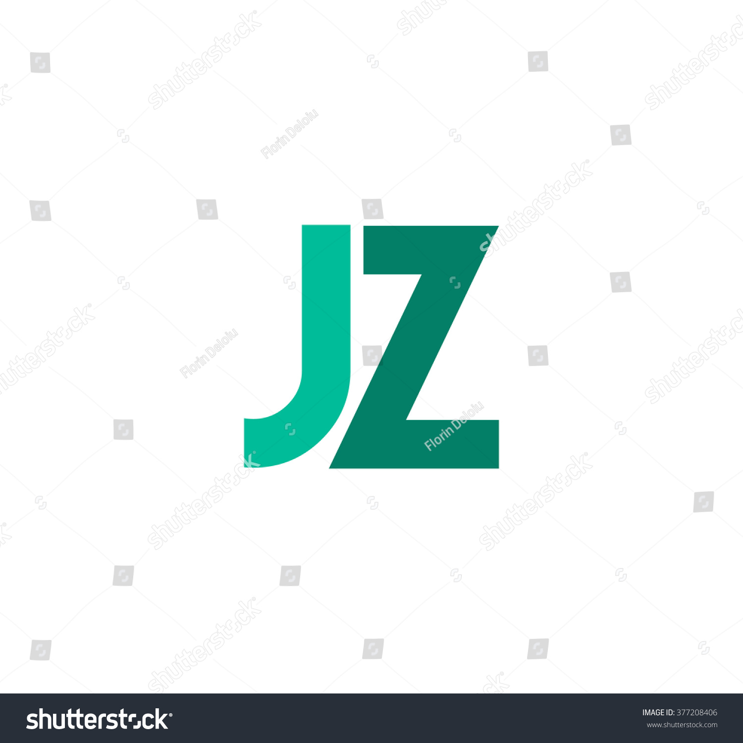 Jz Logo Stock Vector (Royalty Free) 377208406