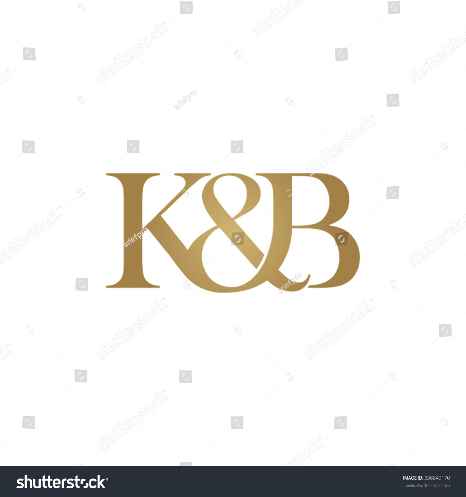 Kb Initial Logo Ampersand Monogram Golden Stock Vector (Royalty Free ...