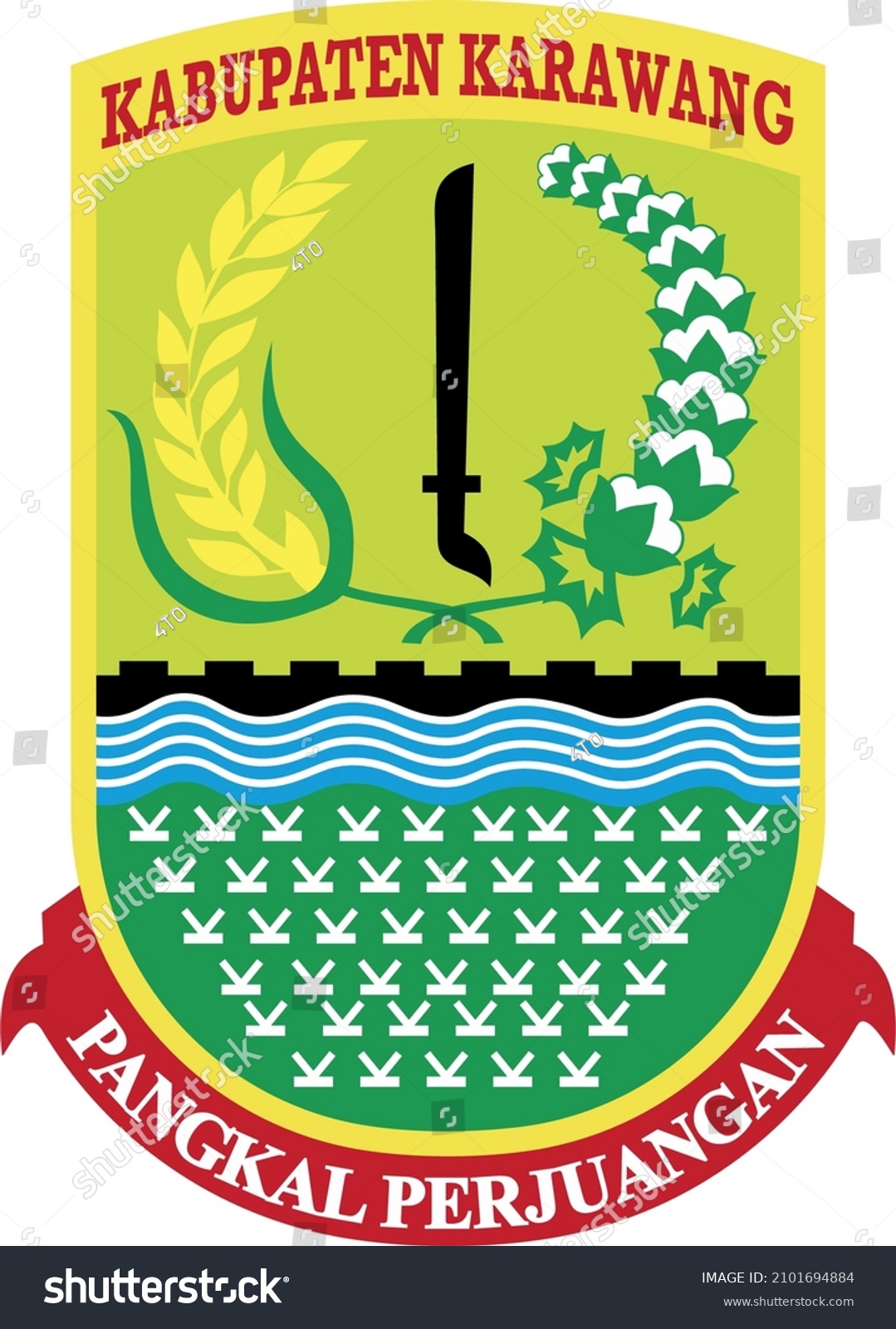 Karawang Regency Symbol Karawang Regency Area Stock Vector (Royalty ...