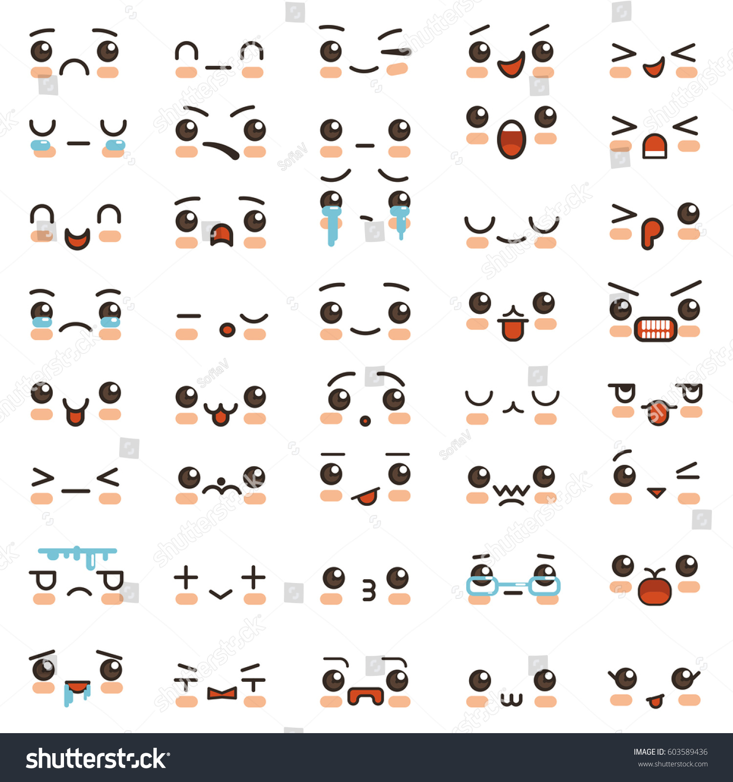 Asian Style Emoticons 38