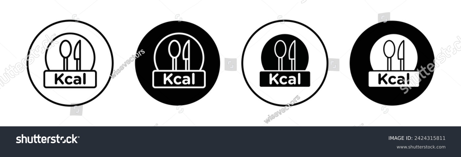 SVG of Kcal Vector Line Icon Illustration. svg
