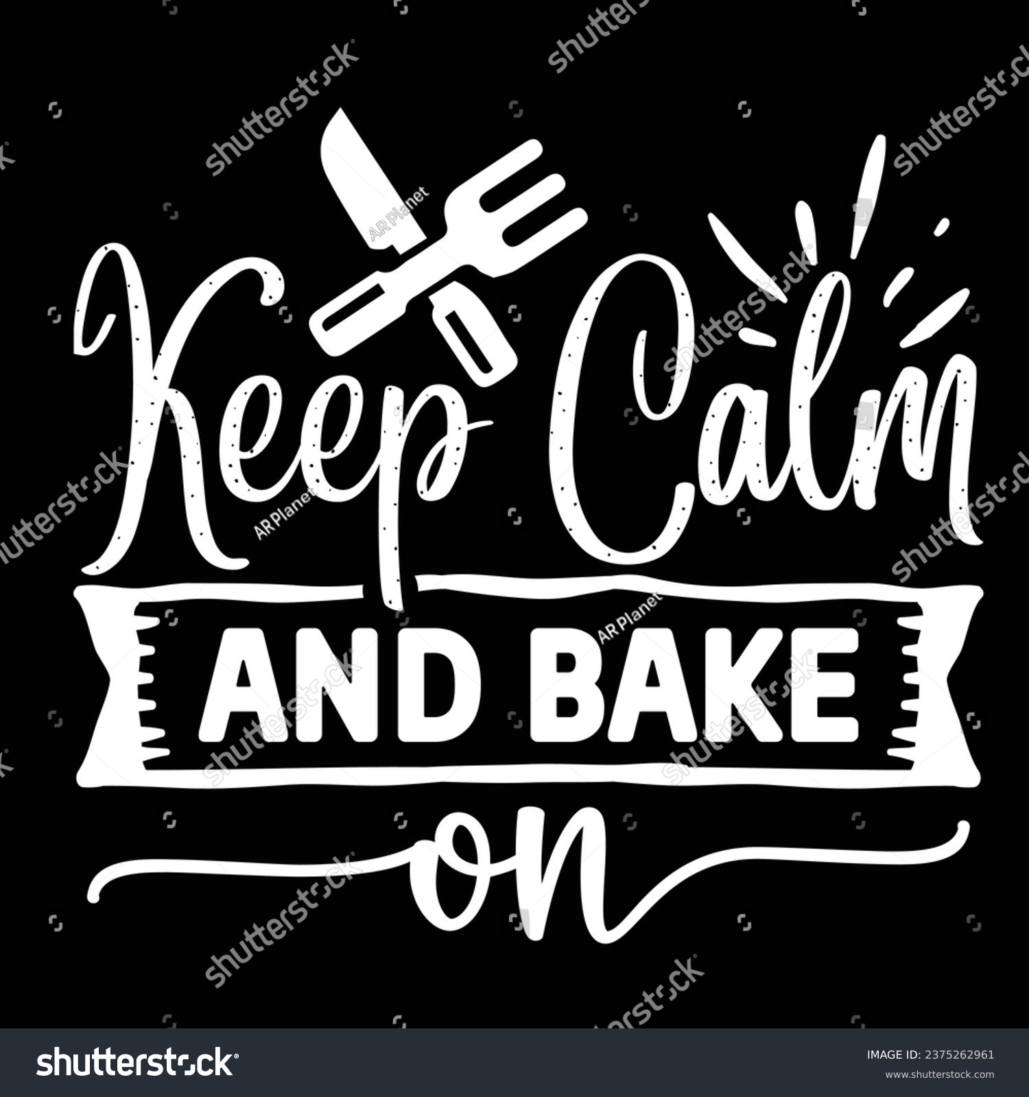 SVG of Keep calm and bake on svg