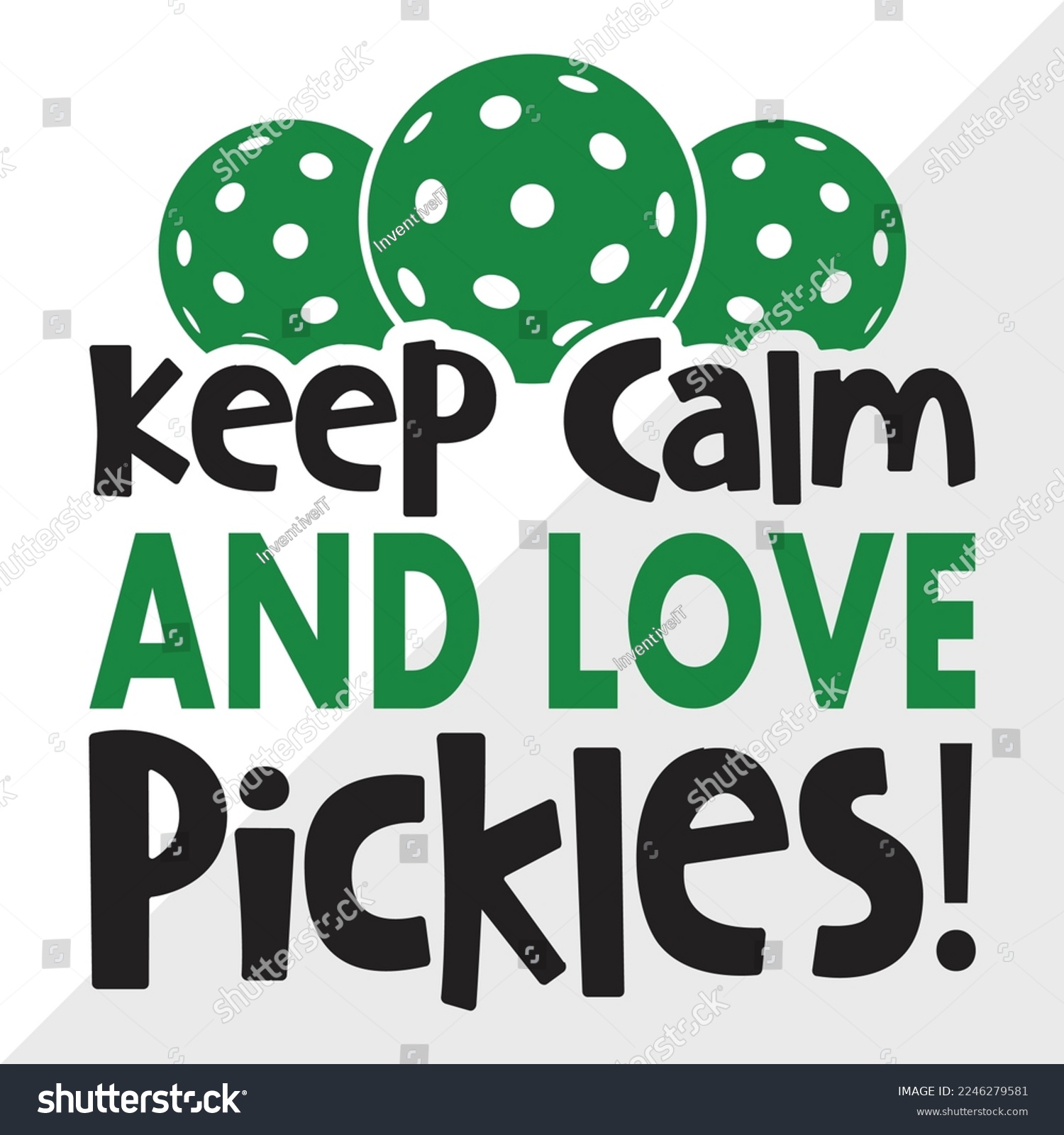 SVG of Keep Calm And Love Pickles SVG Printable Vector Illustration svg