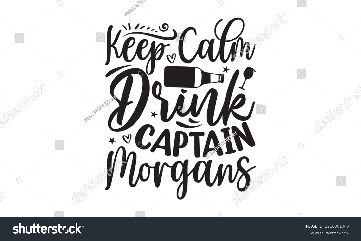 SVG of Keep calm drink captain morgans - Alcohol SVG T Shirt design, Girl Beer Design, Prost, Pretzels and Beer, Vector EPS Editable Files, Alcohol funny quotes, Oktoberfest Alcohol SVG design,  EPS 10 svg