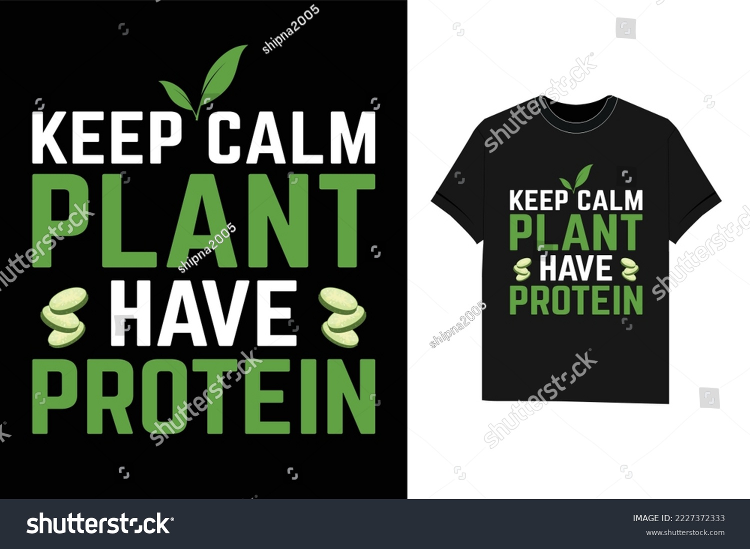 SVG of Keep Calm Plant Have Protein t shirt svg