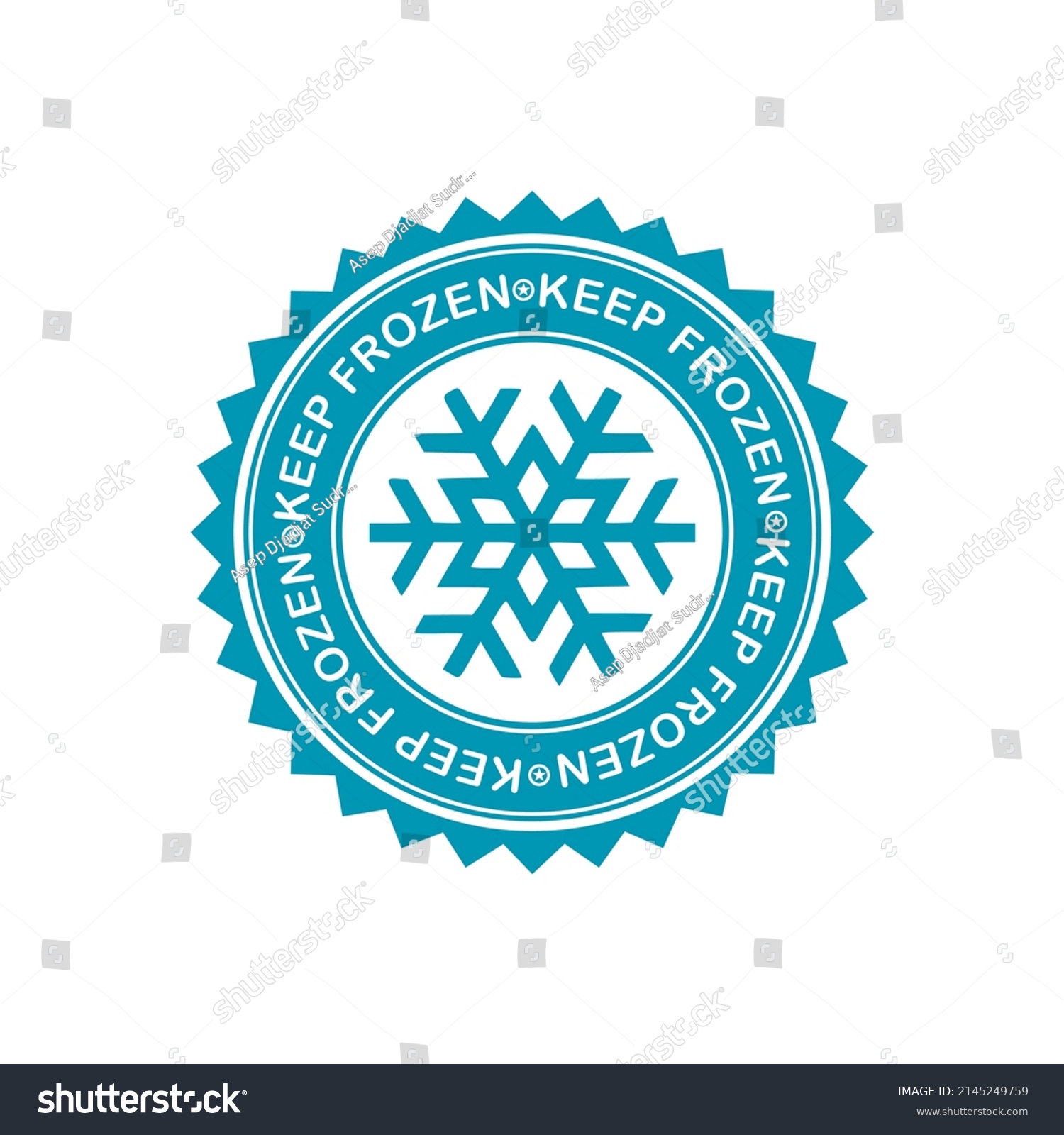 Keep Frozen Freeze Product Vector Badge Stock Vector (royalty Free 