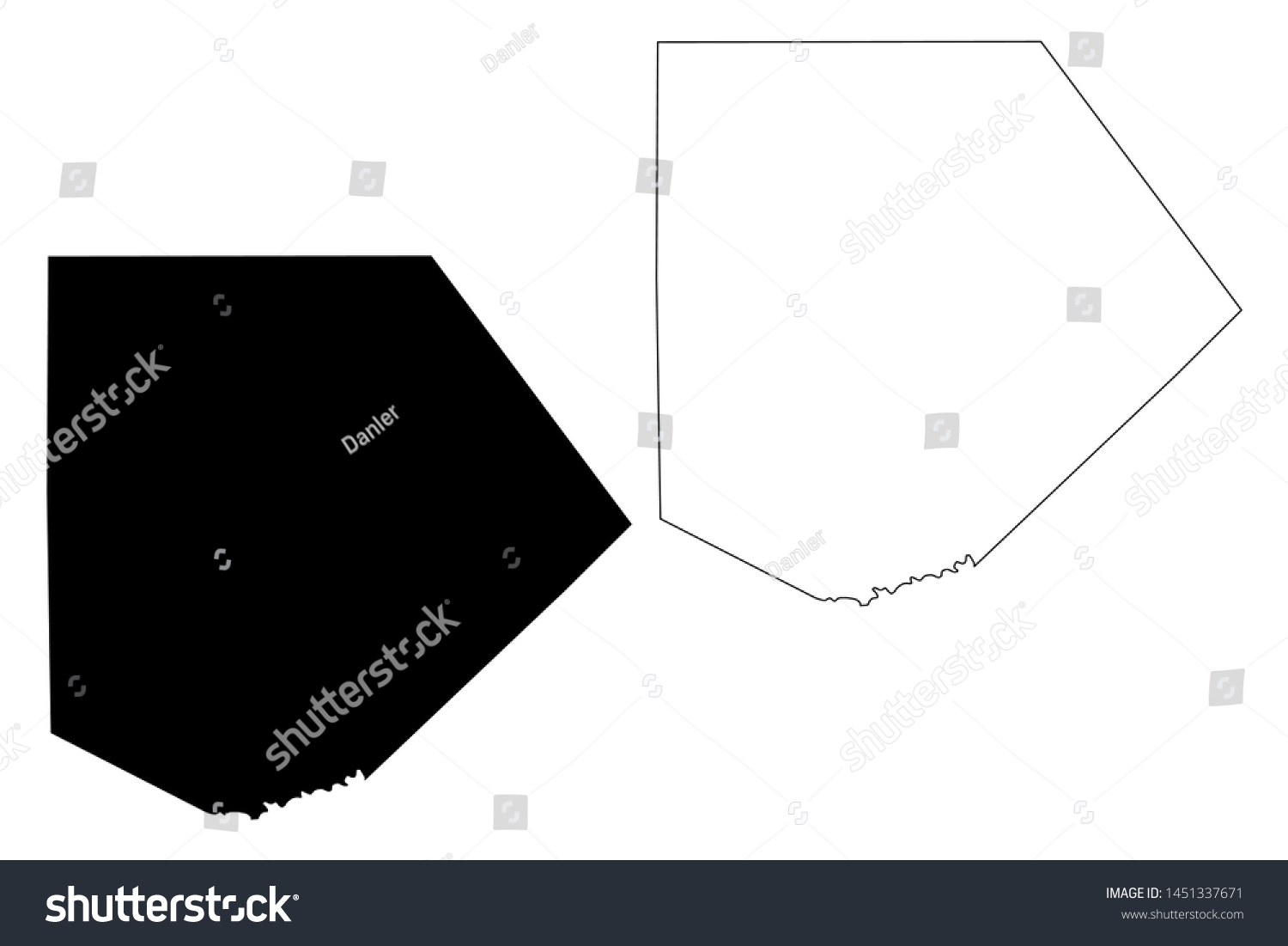 213 Kendall County Images Stock Photos Vectors Shutterstock   Stock Vector Kendall County Texas Counties In Texas United States Of America Usa U S Us Map Vector 1451337671 