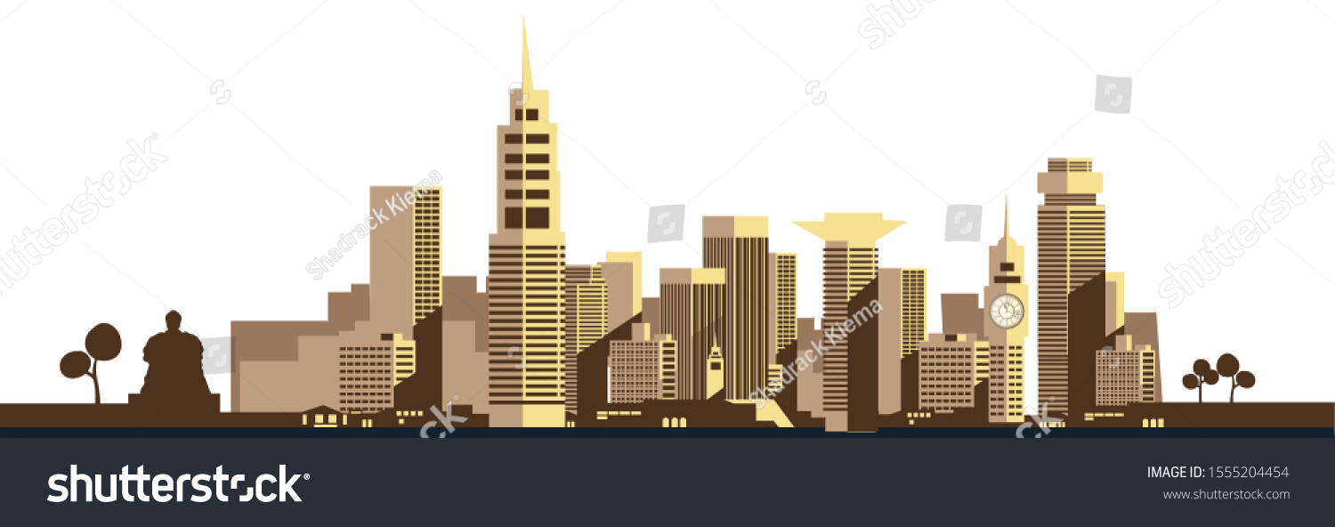 Kenya Nairobi City Skyline Vector Illustration Stock Vector (Royalty ...