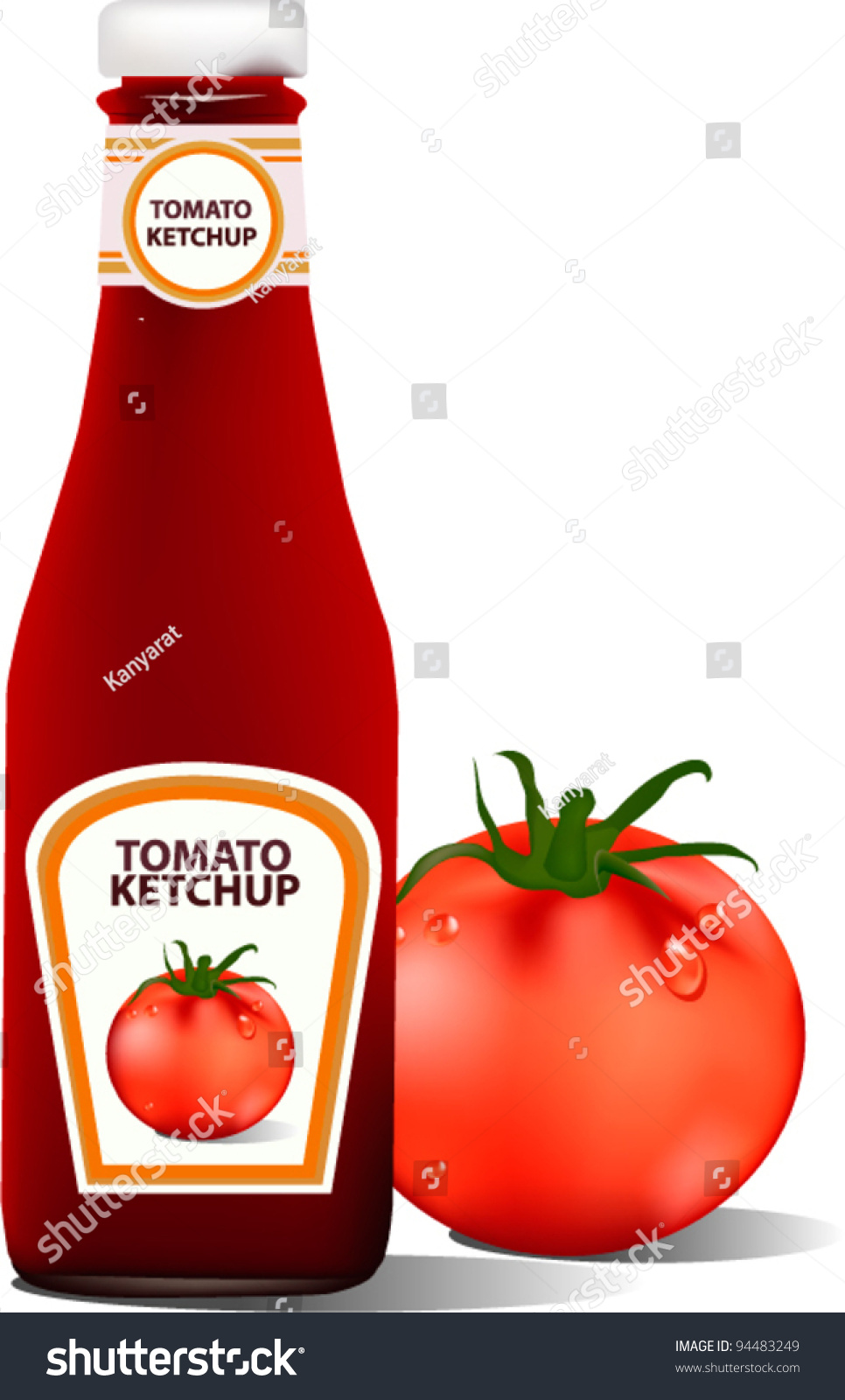 Ketchup Bottle, Illustrator, Vector 94483249 Shutterstock