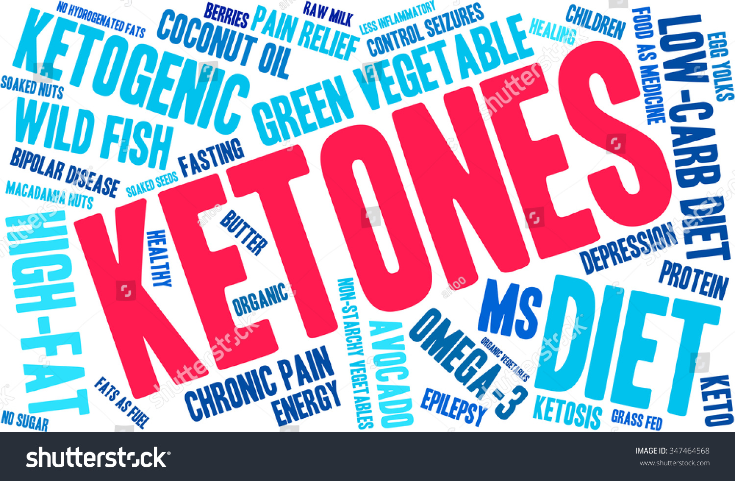 Ketones Word Cloud On White Background Stock Vector Royalty Free 347464568 Shutterstock