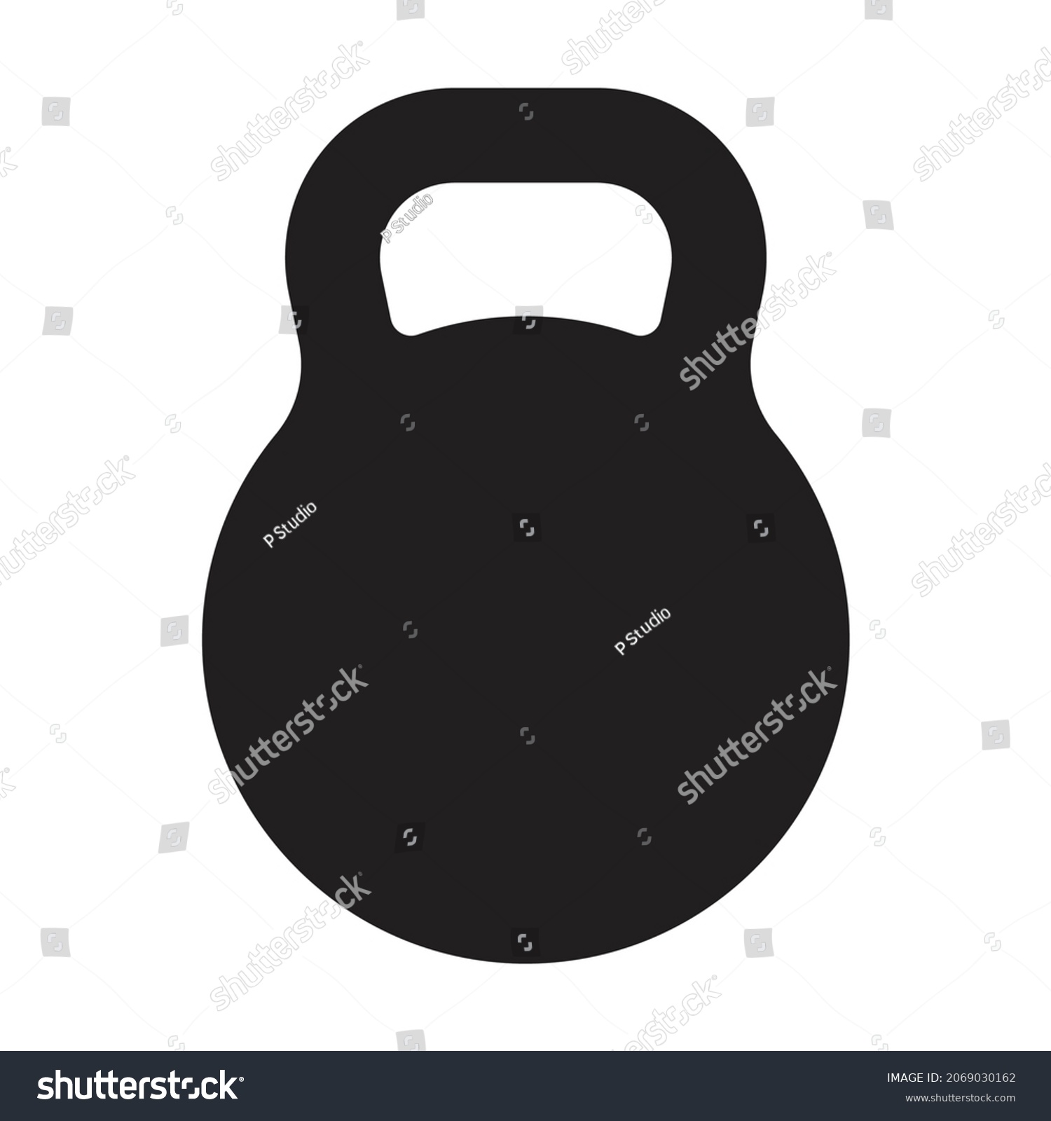 Kettlebell Icon Vector Graphic Design Logo Stock Vector (Royalty Free ...