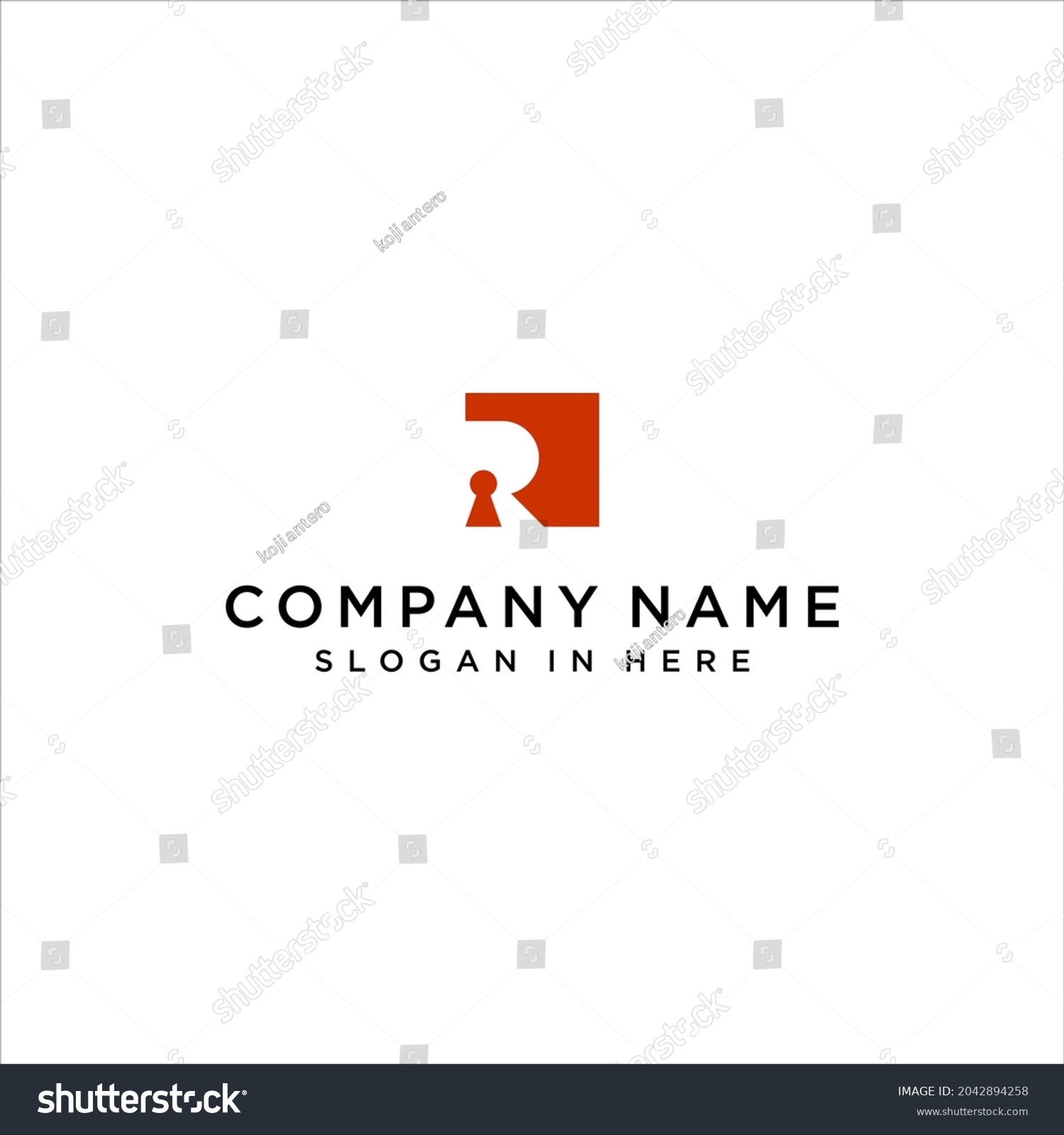 Key Hole Vector Letter R Logo Stock Vector (Royalty Free) 2042894258 ...