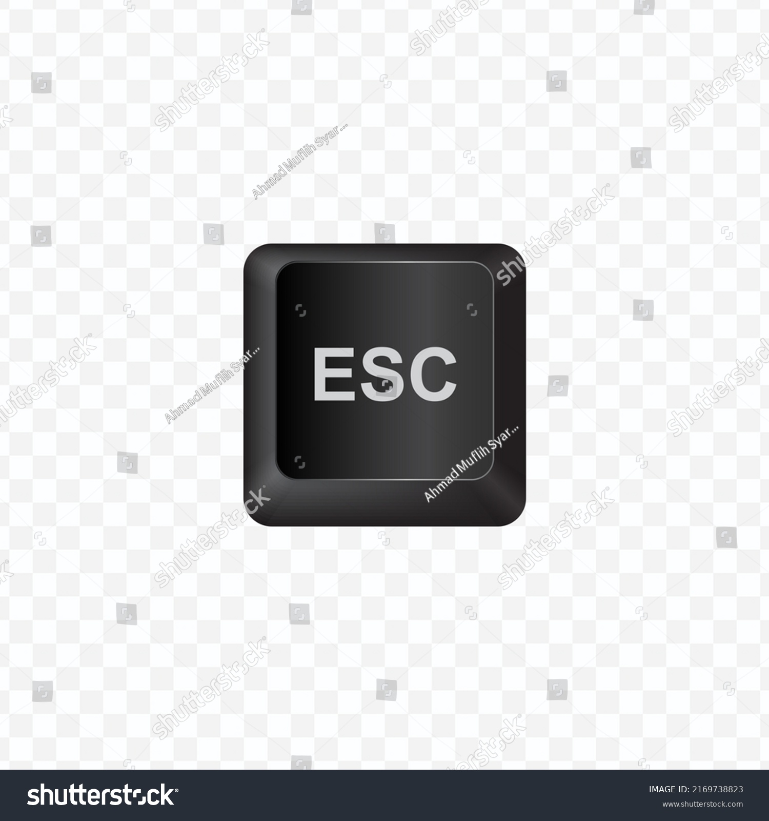 Keyboard Button Vector Illustration Shortcut Esc Stock Vector (Royalty ...