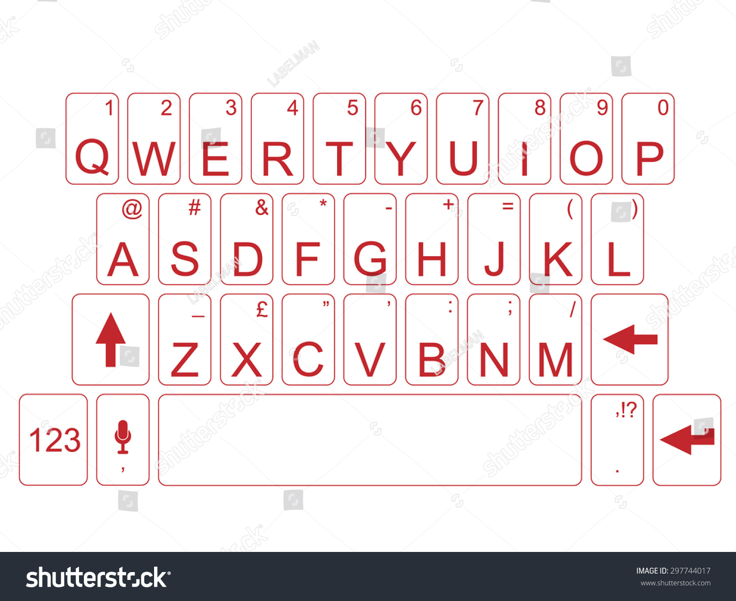 keyboard-qwerty-red-stock-vector-297744017-shutterstock
