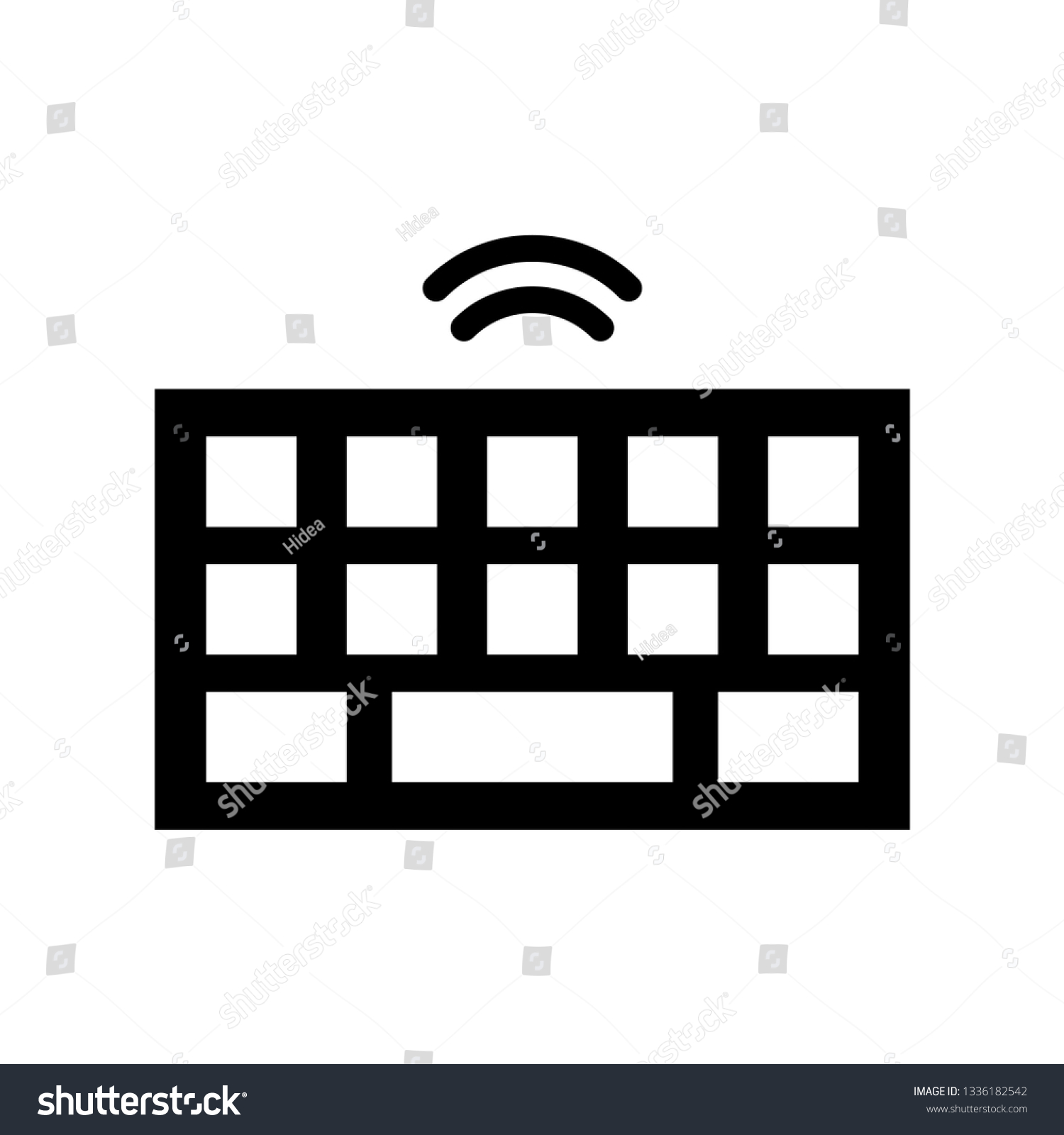 Keyboard Simple Icon Vector Stock Vector (Royalty Free) 1336182542
