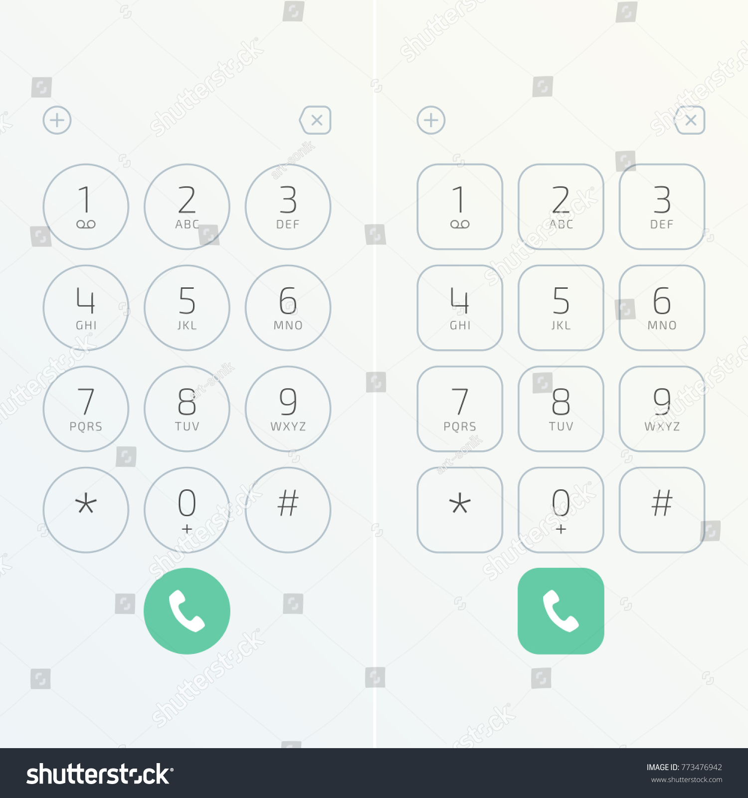 keypad numbers letters phone user interface stock vector royalty phone number to letters