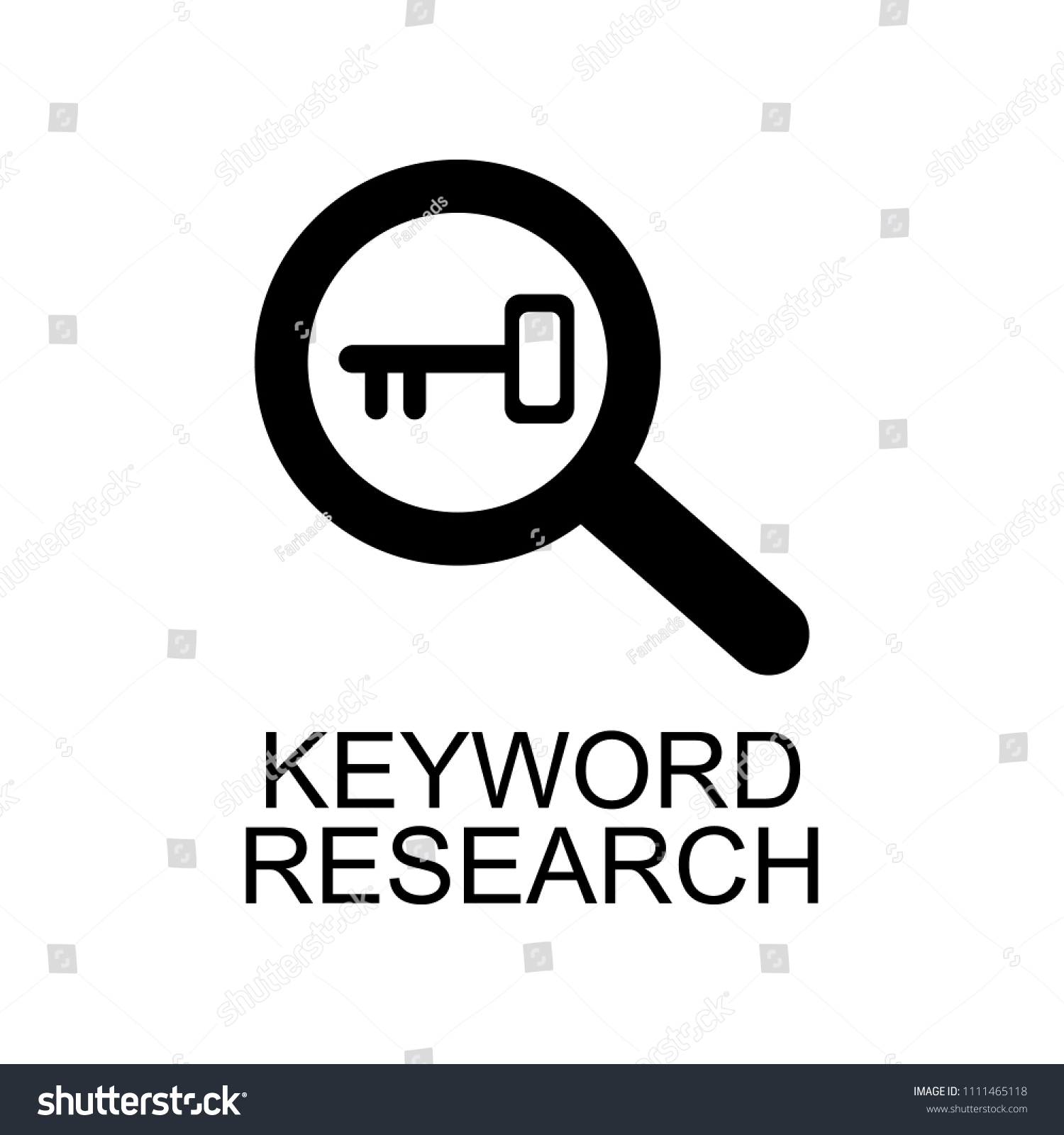 https www shutterstock com image vector keyword research icon element seo development 1111465118
