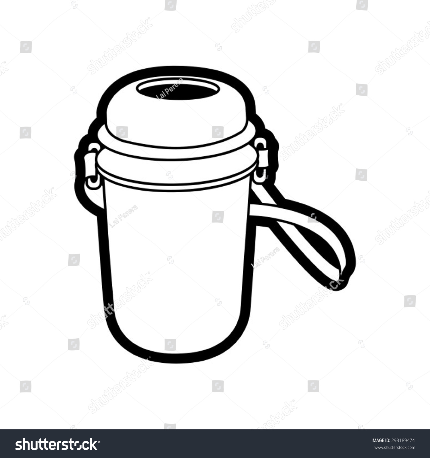 Kid Water Bottle Drawing Vector Graphic Stock Vector (Royalty Free