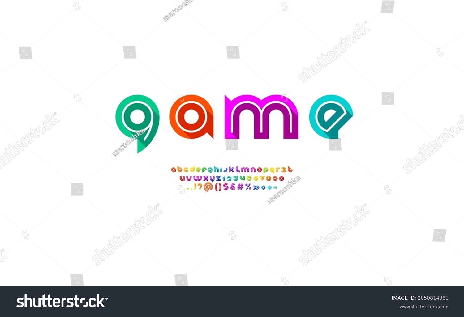 SVG of Kids bright font, child rounded modern alphabet, trendy multi colored letters A, B, C, D, E, F, G, H, I, J, K, L, M, N, O, P, Q, R, S, T, U, V, W, X, Y, Z and numbers 0, 1, 2, 3, 4, 5, 6, 7, 8, 9 svg