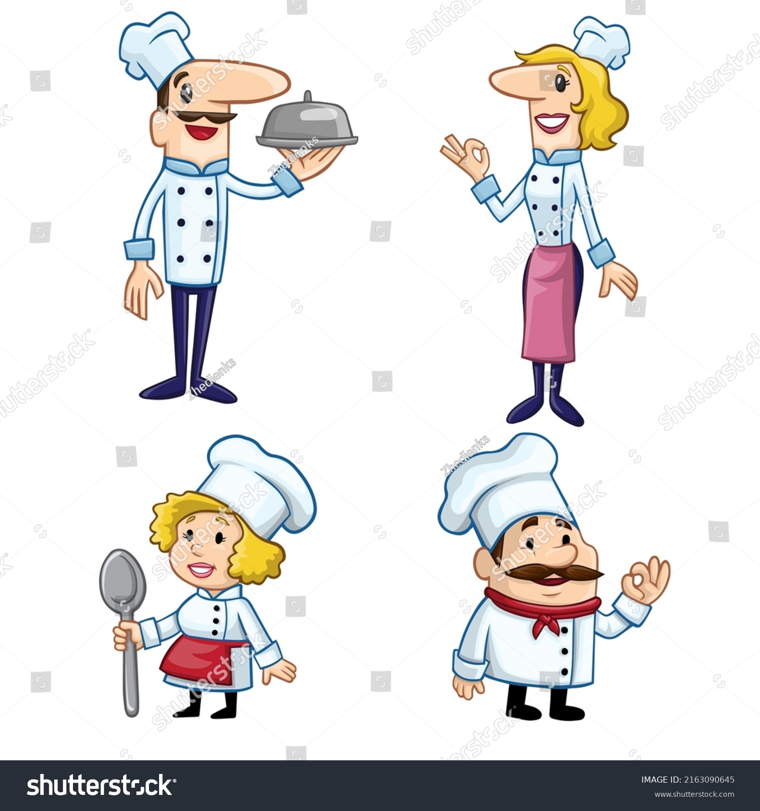 Kids Characters Prepare Food Character Child Stock Vector (Royalty Free ...