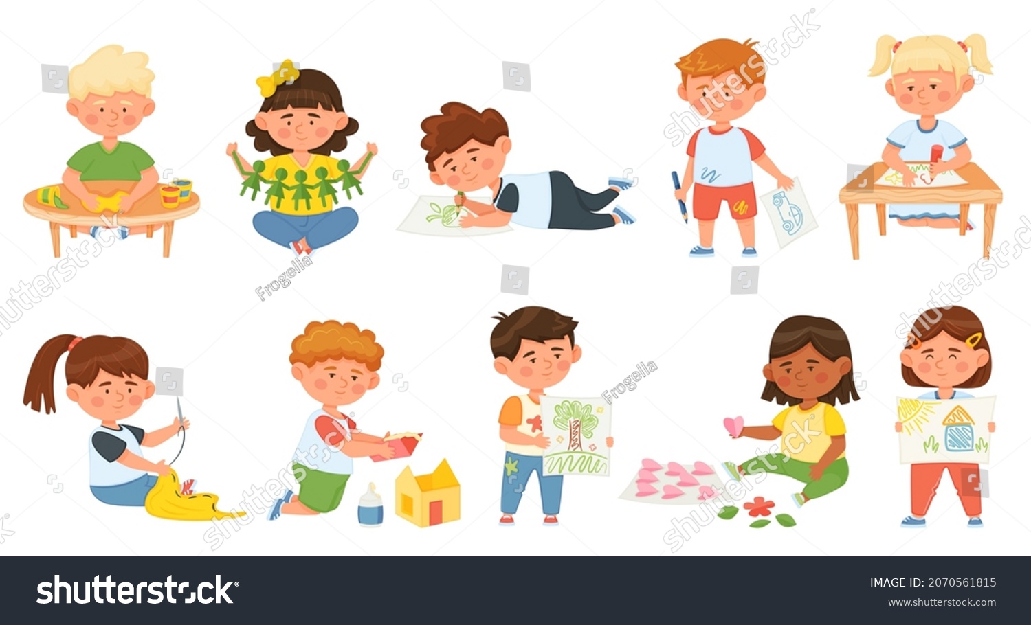 11,146 Kids doing craft Images, Stock Photos & Vectors | Shutterstock