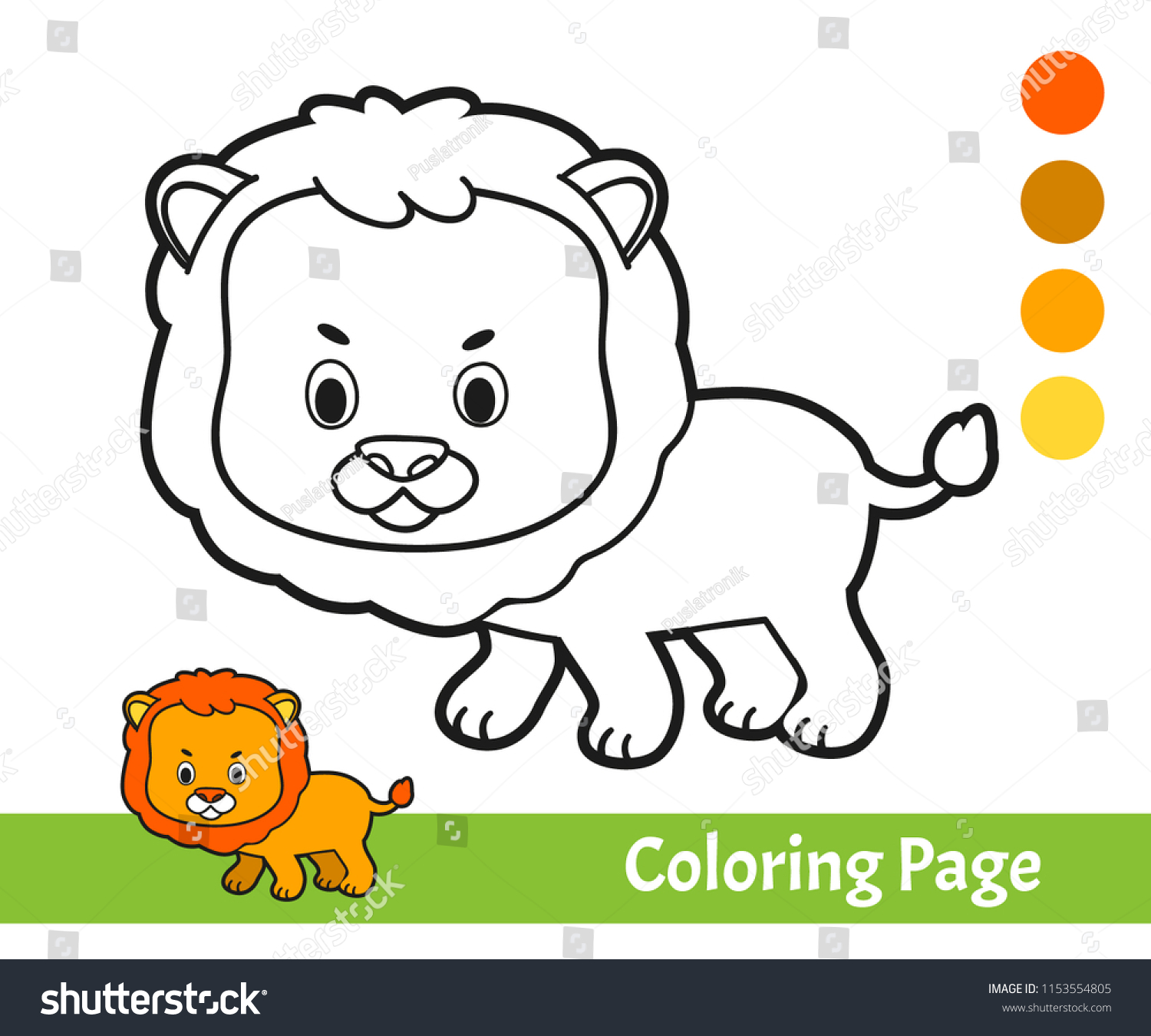 Download Kids Learning Game Coloring Book Children Stock Vector Royalty Free 1153554805