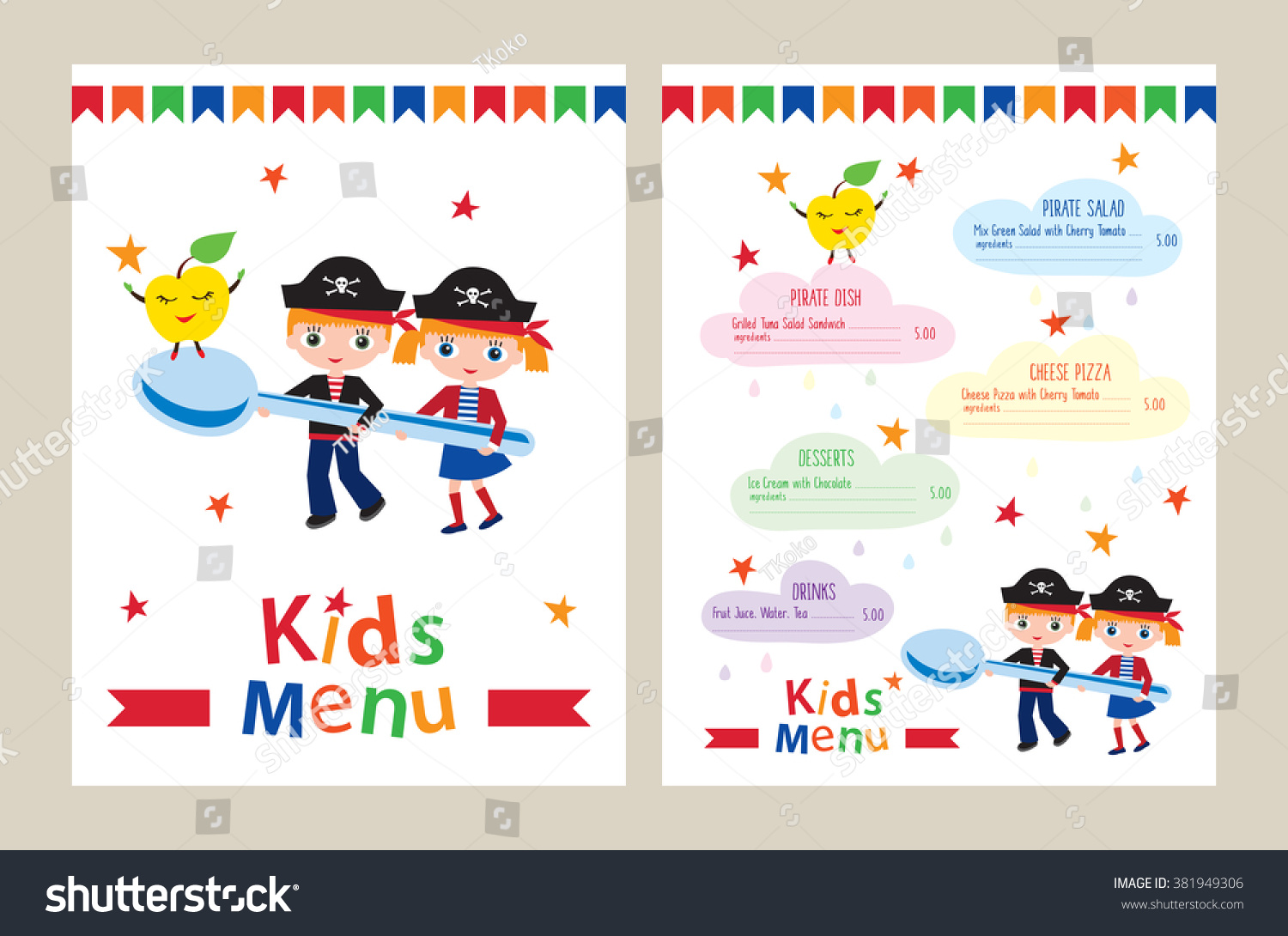 Birthday Party Menu Template from image.shutterstock.com