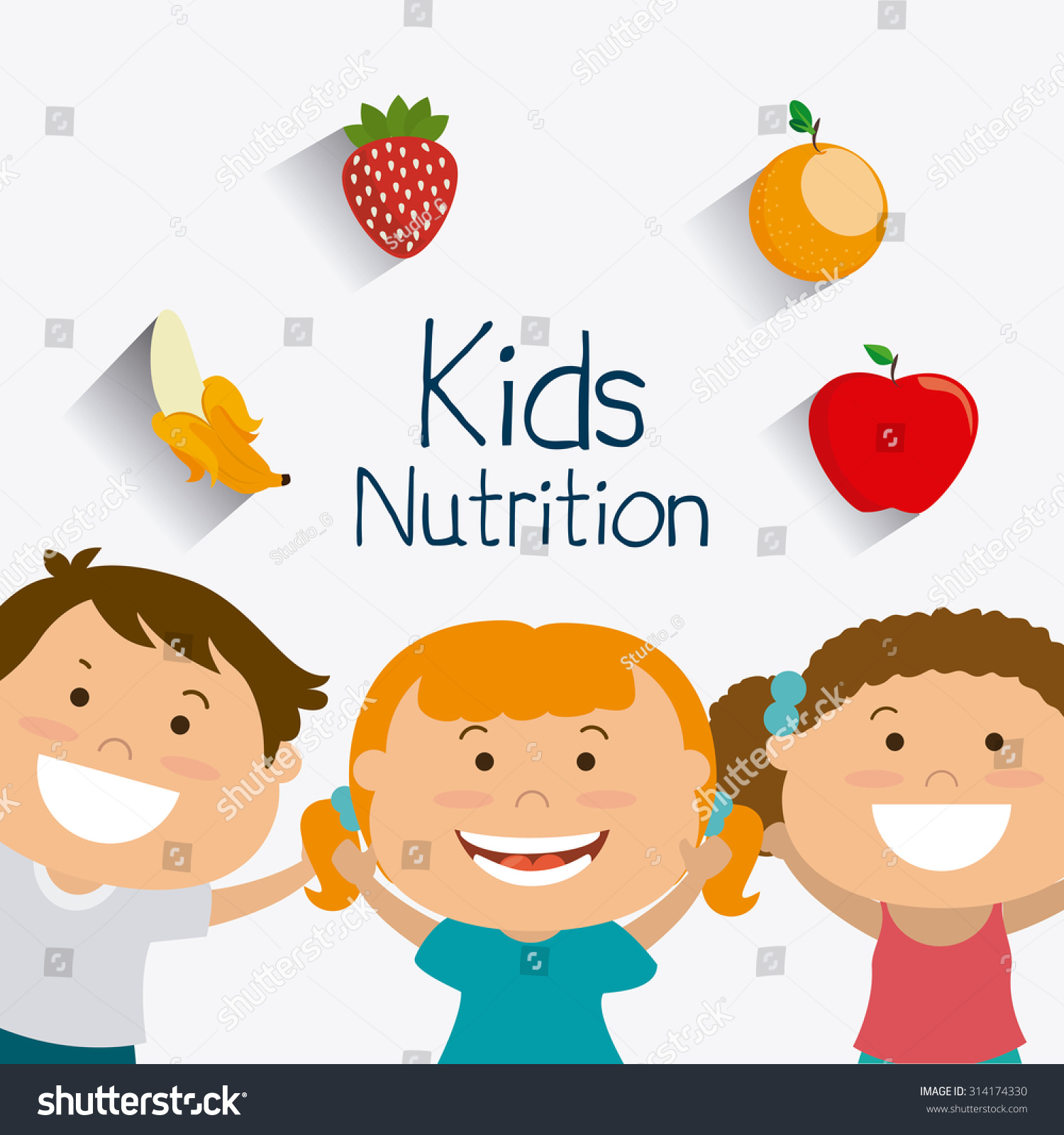 Kids Nutrition Design Vector Illustration Eps Stock Vector (royalty 