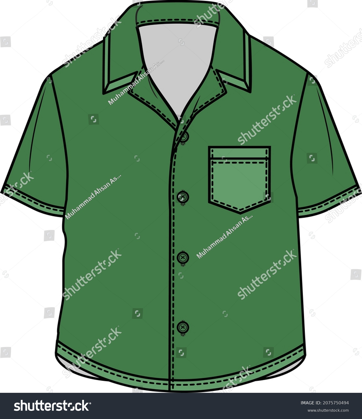 Kids Toddler Shirts Pocket Sketch Vector Stock Vector (Royalty Free ...