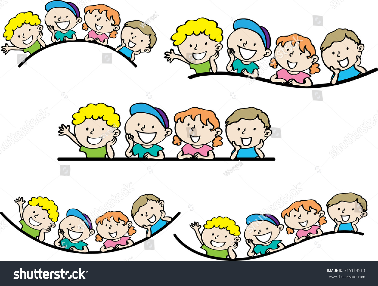 Kids Border Background Stock Vector (Royalty Free) 715114510 | Shutterstock