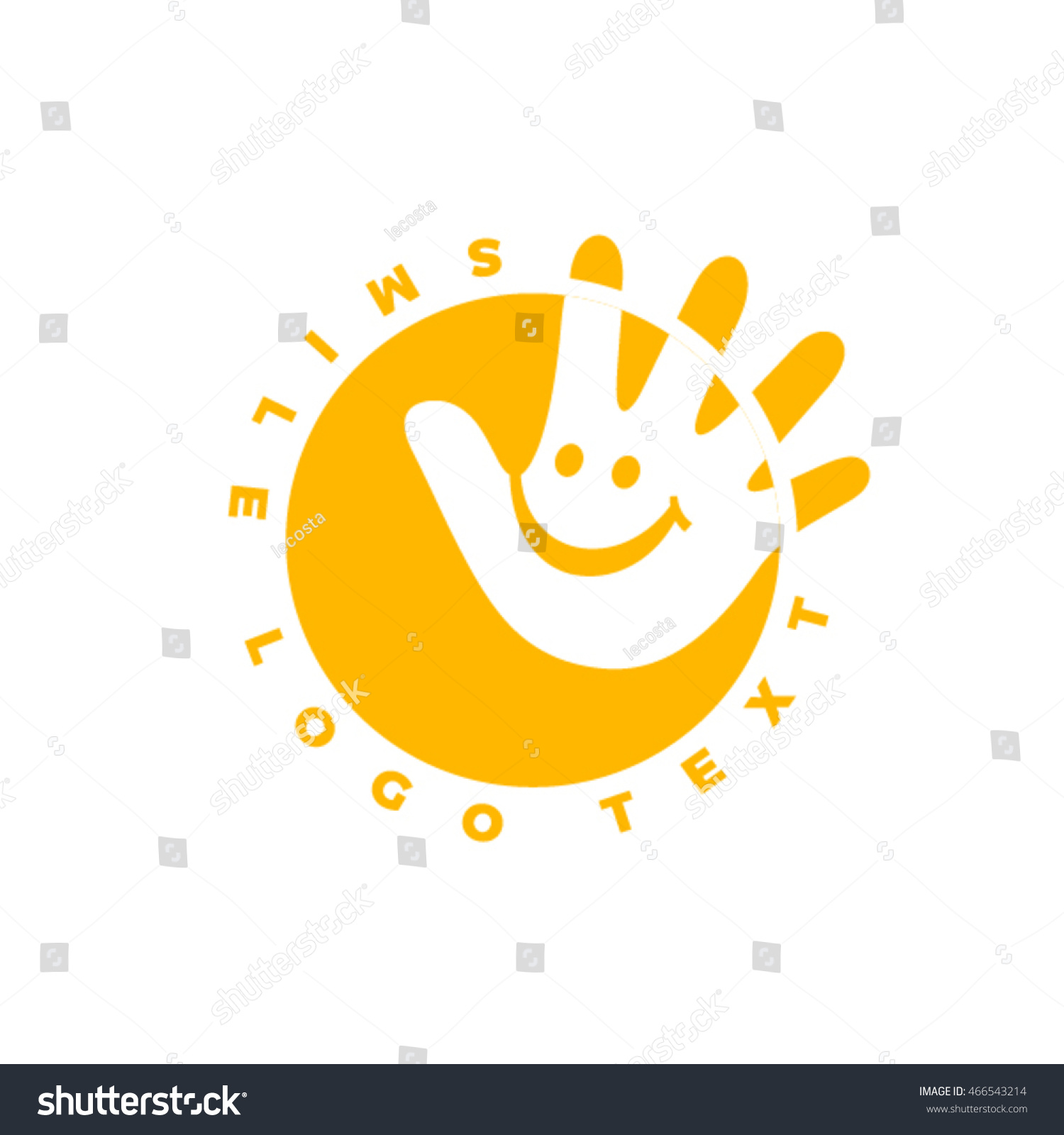 Kinder Garden Logo Design Stock Vector 466543214 Shutterstock