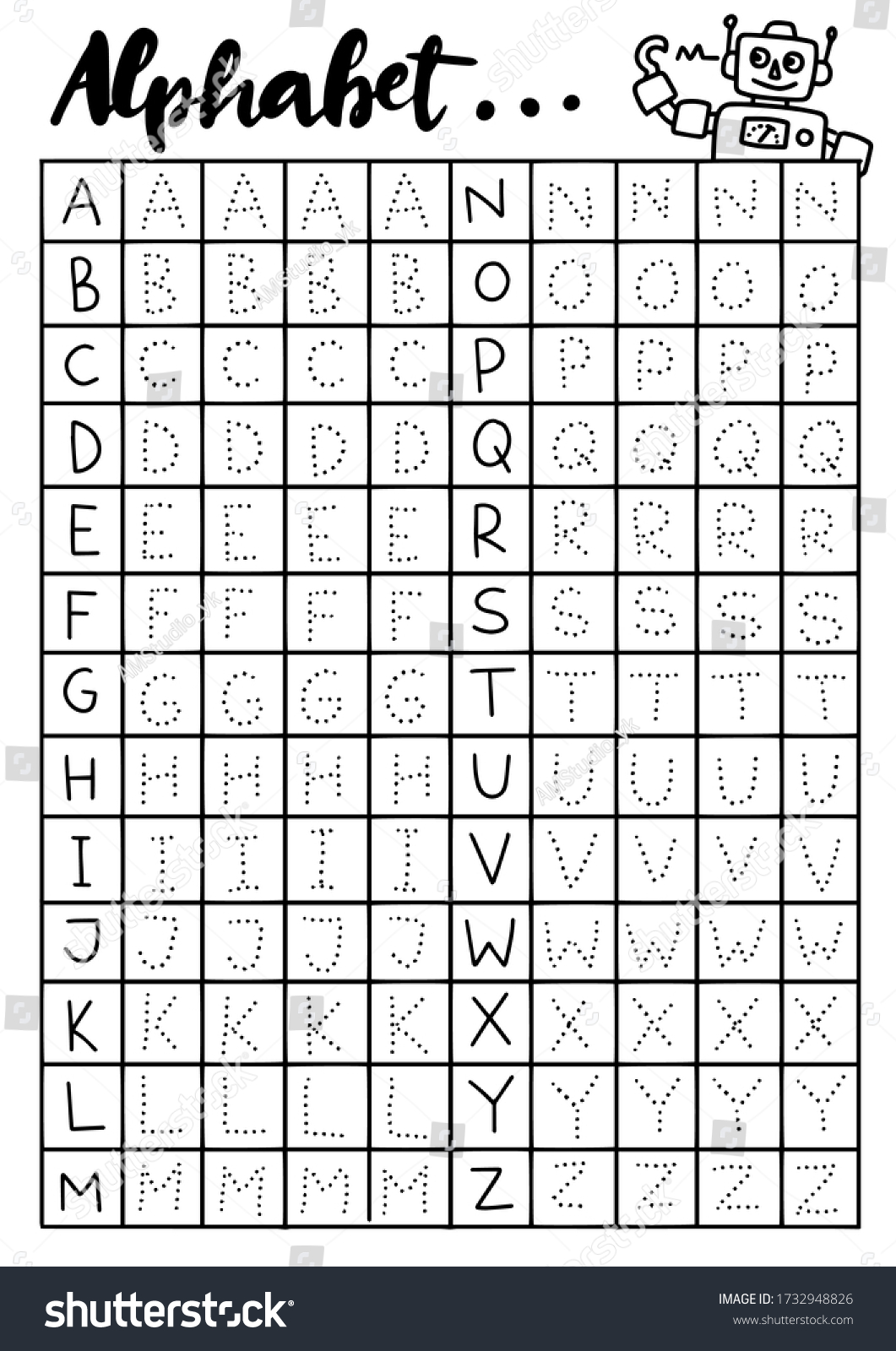 Kindergarten Worksheet Printable Activity Book: เวกเตอร์สต็อก (ปลอดค่า ...