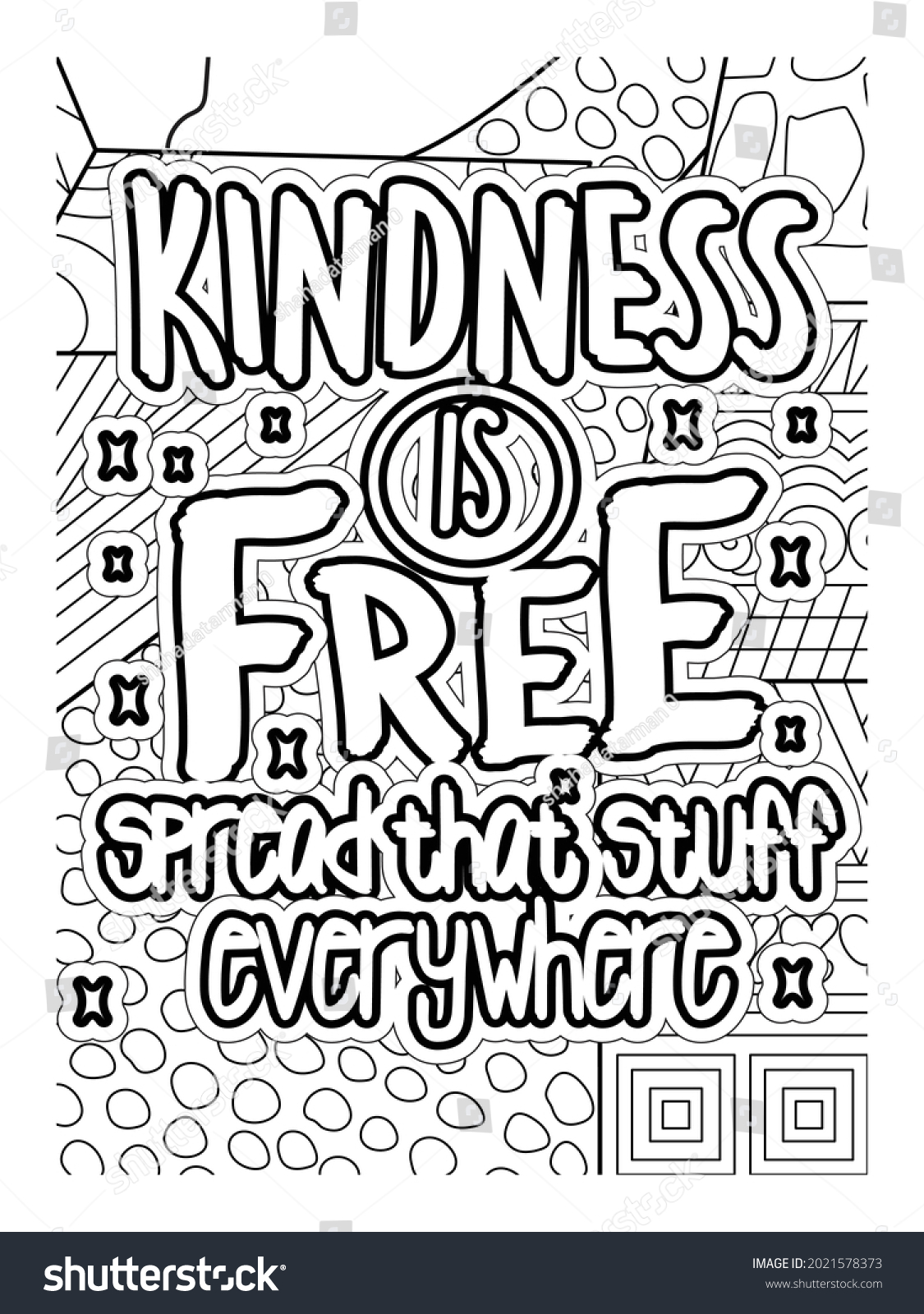 Kindness Free Spread That Stuff Everywhere Stock Vector (Royalty Free ...